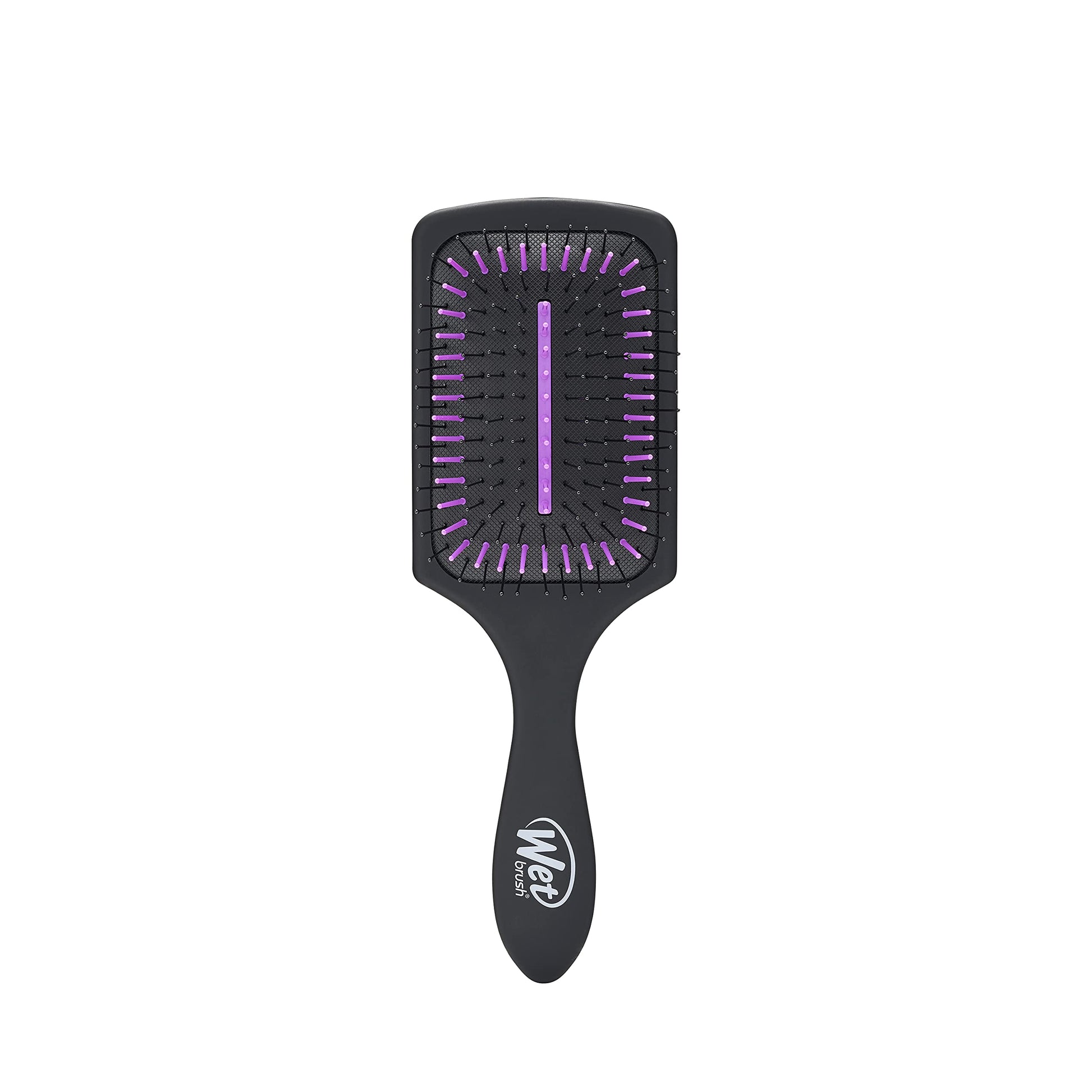 Wet Brush Refresh and Extend Paddle Detangler, Black, Detangling Brush with Infused Charcoal Ultra-Soft IntelliFlex Bristles For All Hair Types, Removes Dirt, Excess Oils & Impurities - Medaid International