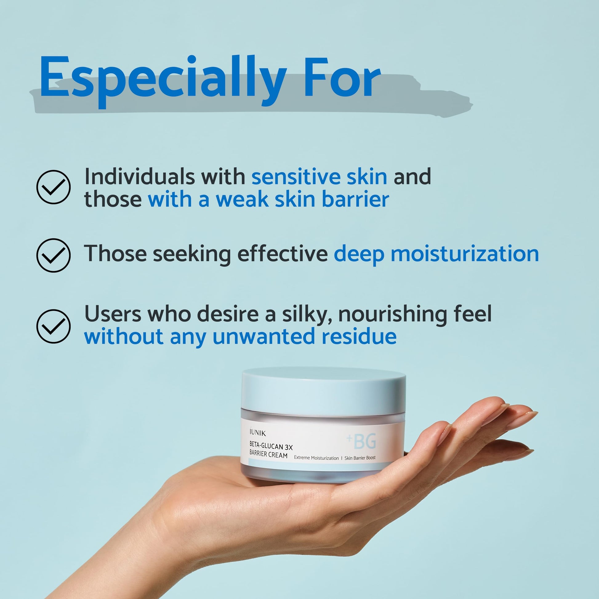 IUNIK Beta-Glucan Hydration Serum & 3x Barrier Moisturizing Cream Set – Deep Hydration, Skin Barrier, Anti-Aging Face Moisturizer Duo for Dry Sensitive Skin | Vegan Korean Skincare with Panthenol - Medaid International