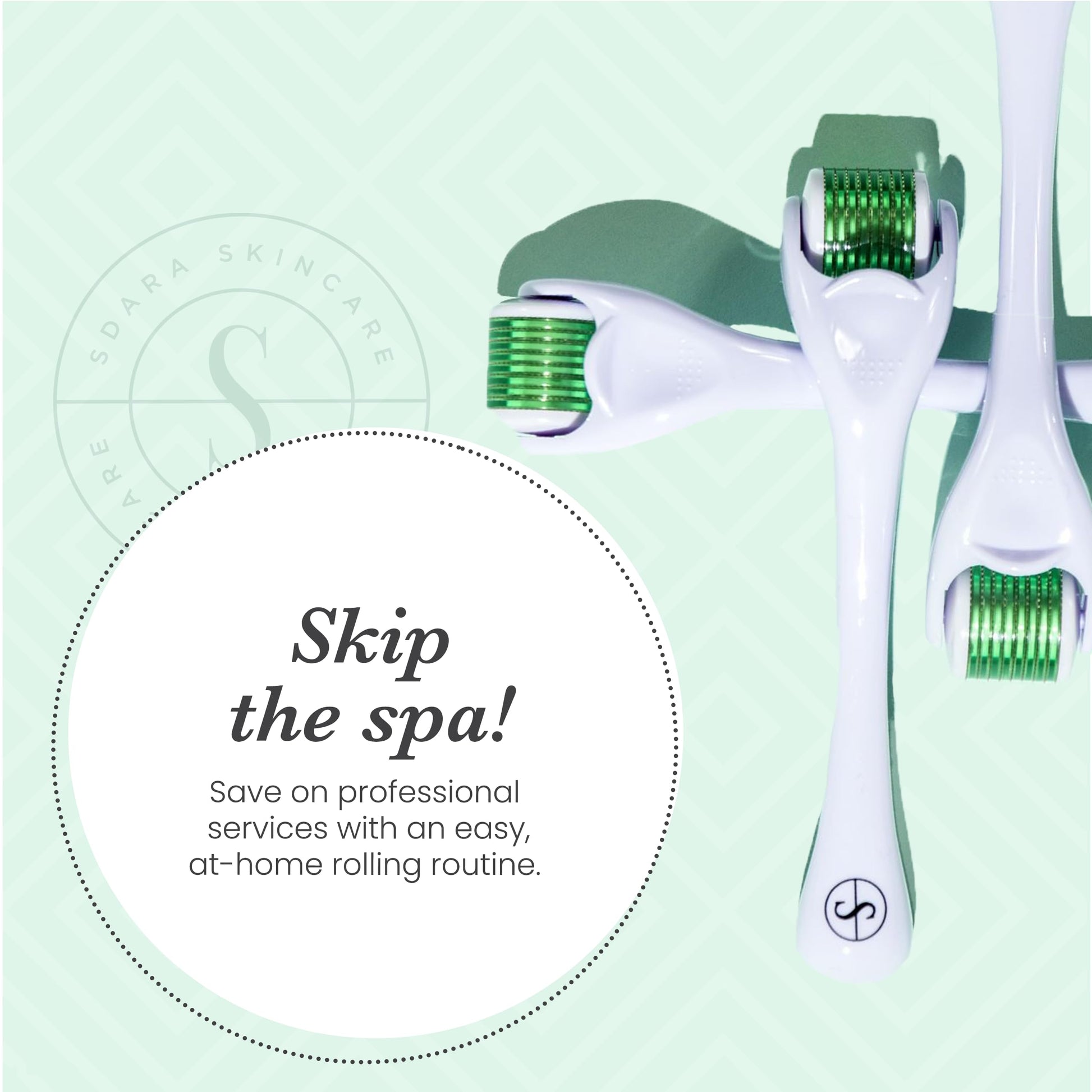 Sdara Skincare Derma Roller Microneedling Roller for Face - Includes Free Storage Case (Pack of 1) Unisex - Medaid International
