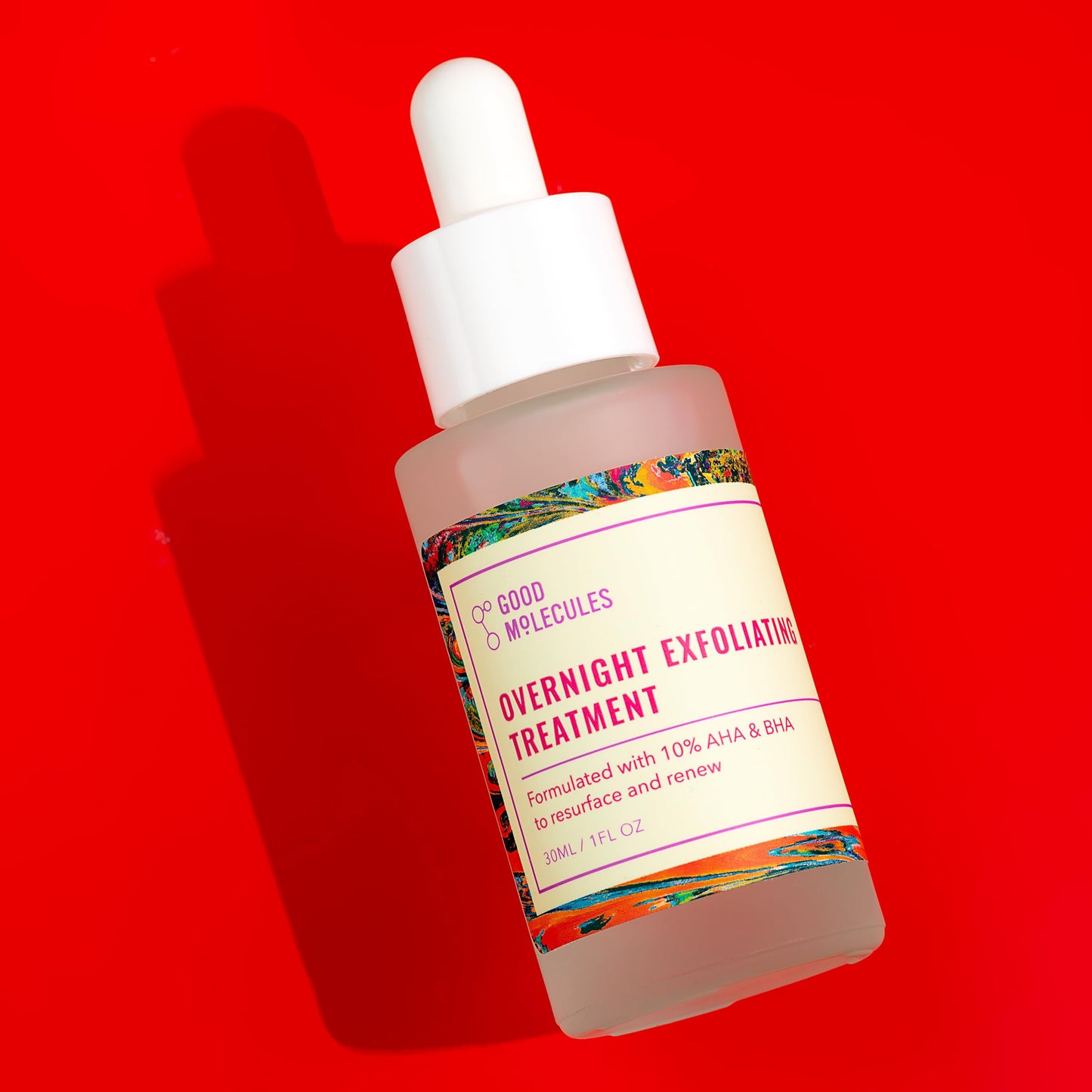 Good Molecules Overnight Exfoliating Treatment - Face Exfoliator with AHA & BHA Lightweight Formula - Pore Minimizer, Facial Skin Care with Glycolic & Salicylic Acid - Medaid International