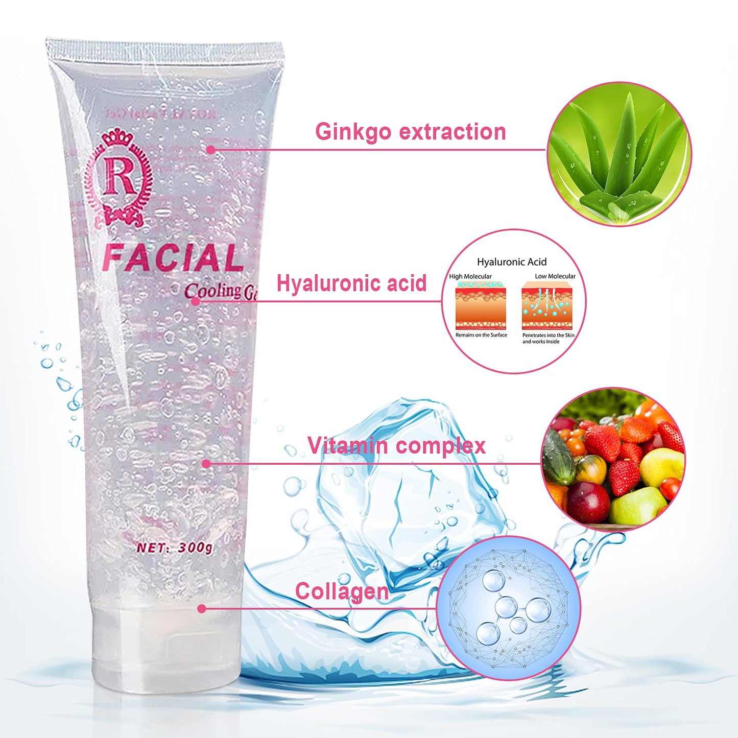 300ML Cooling Gel for Laser Hair Removal Device and Radio Frequency Facial Body Skin Care Machine for Women and Men - Medaid International