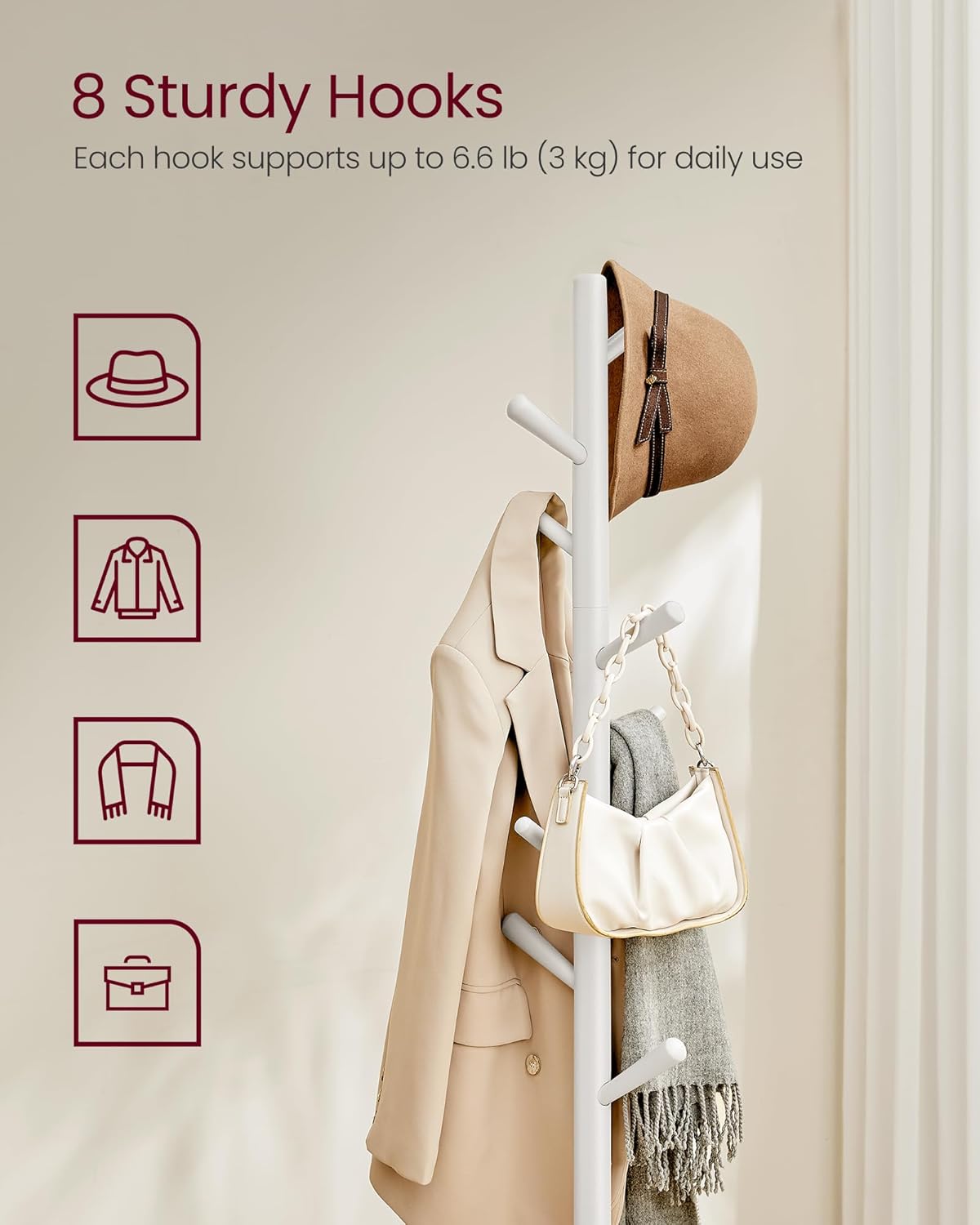 VASAGLE Coat Rack (RCR010W02V2)