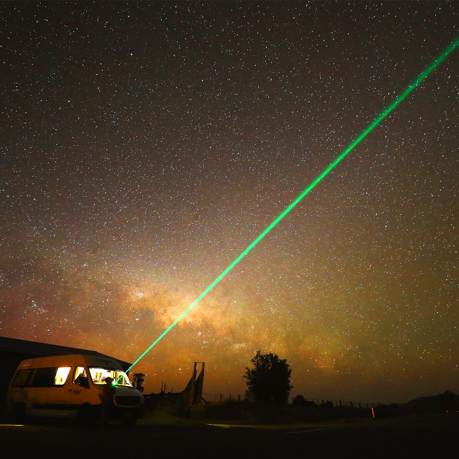 [2 Packs] Rechargeable Green Laser Pointer High Power Green Beam Light Long Distance Range for TV/LED/LCD Screens Tactical Flashlights Presentation Office/Outdoors/Astronomic/Construction [005] - Medaid International