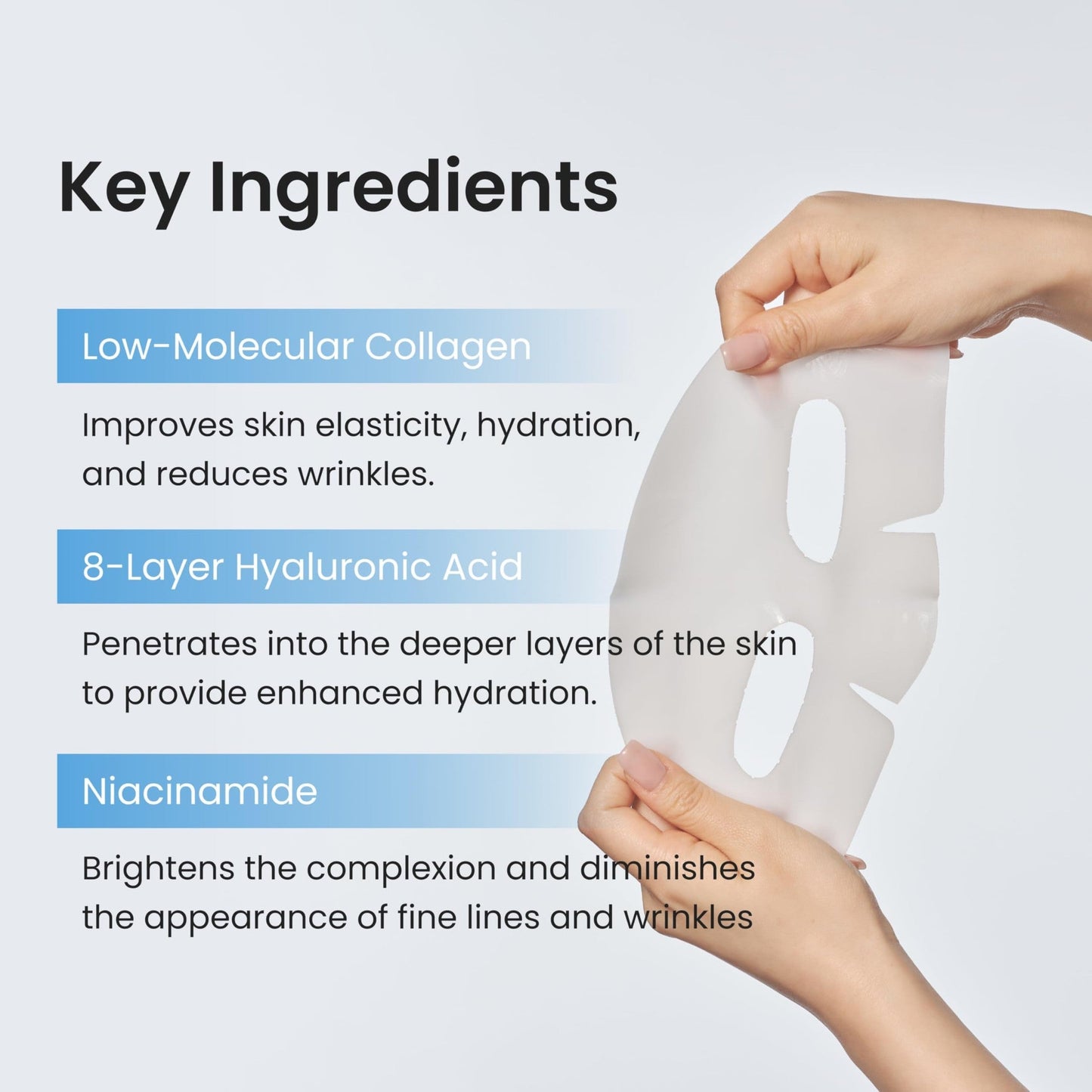 Lepique Luxury Spa-Grade Collagen Overnight Mask 4 Sheets – Korean Premium Overnight Face Mask, Highest Serum Content – Korean Hydrating Sheet Mask with Hyaluronic Acid & Niacinamide for Radiant Skin - Medaid International