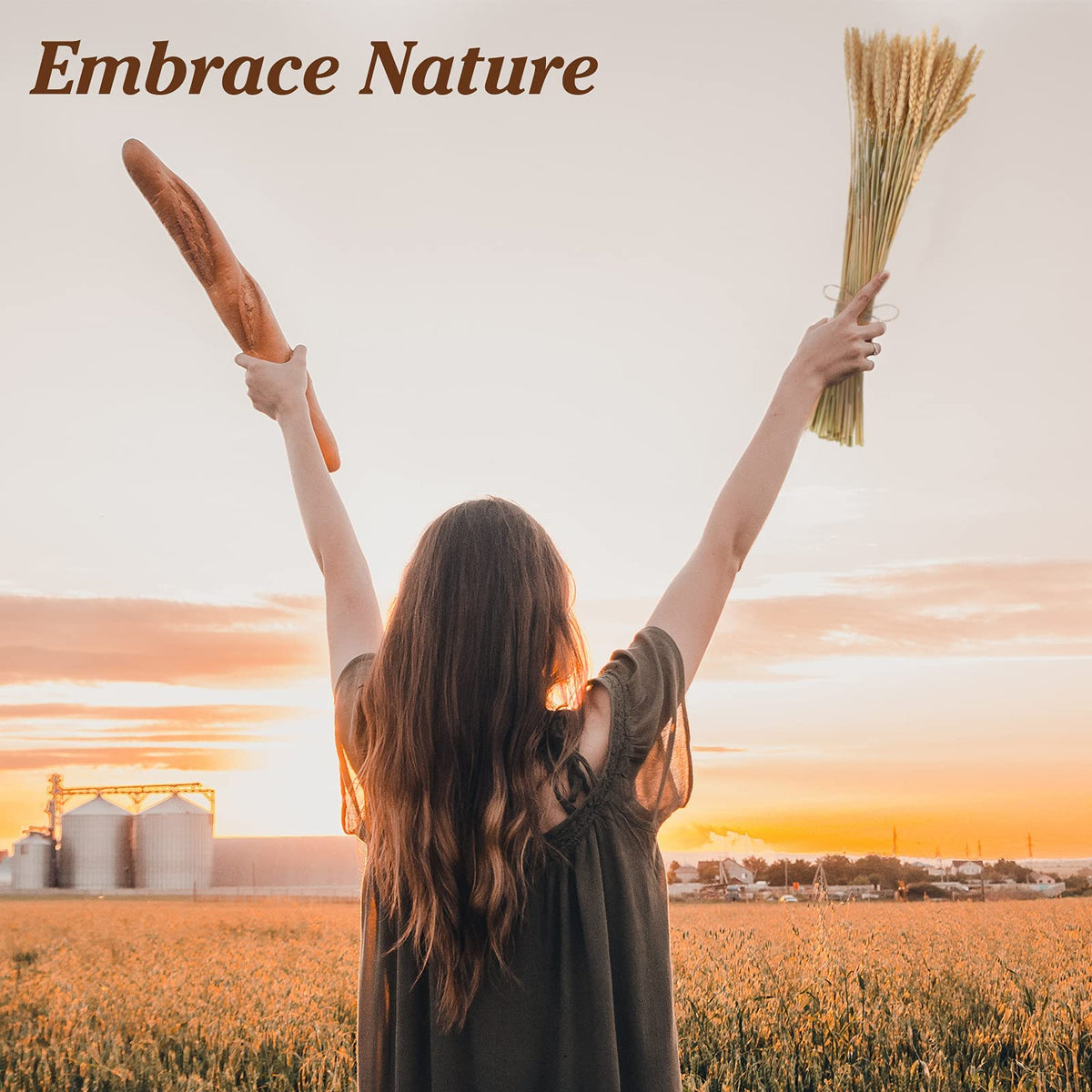 TERRIFI Dried Wheat Sheaves 300 Fall Stems 16 Inch, Natural Wheat Stalks Bundle Fall Arrangement for DIY Craft, Wheat Decor Home Table, Fall Wedding Decorations