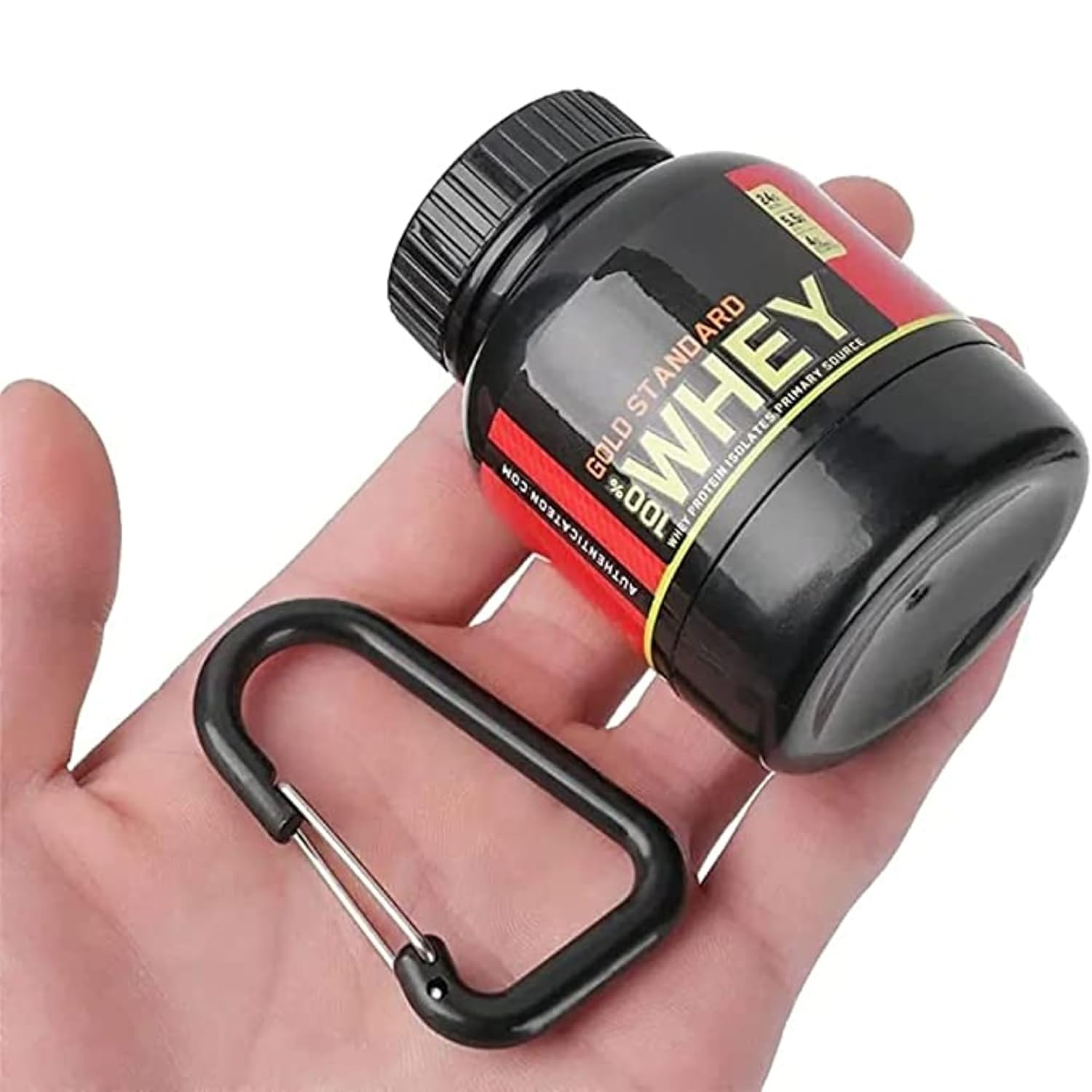 Protein Powder Container – Portable 30ml Supplement Dispenser with Keychain | Easy-to-Use for Gym, Fitness & Travel - Medaid International