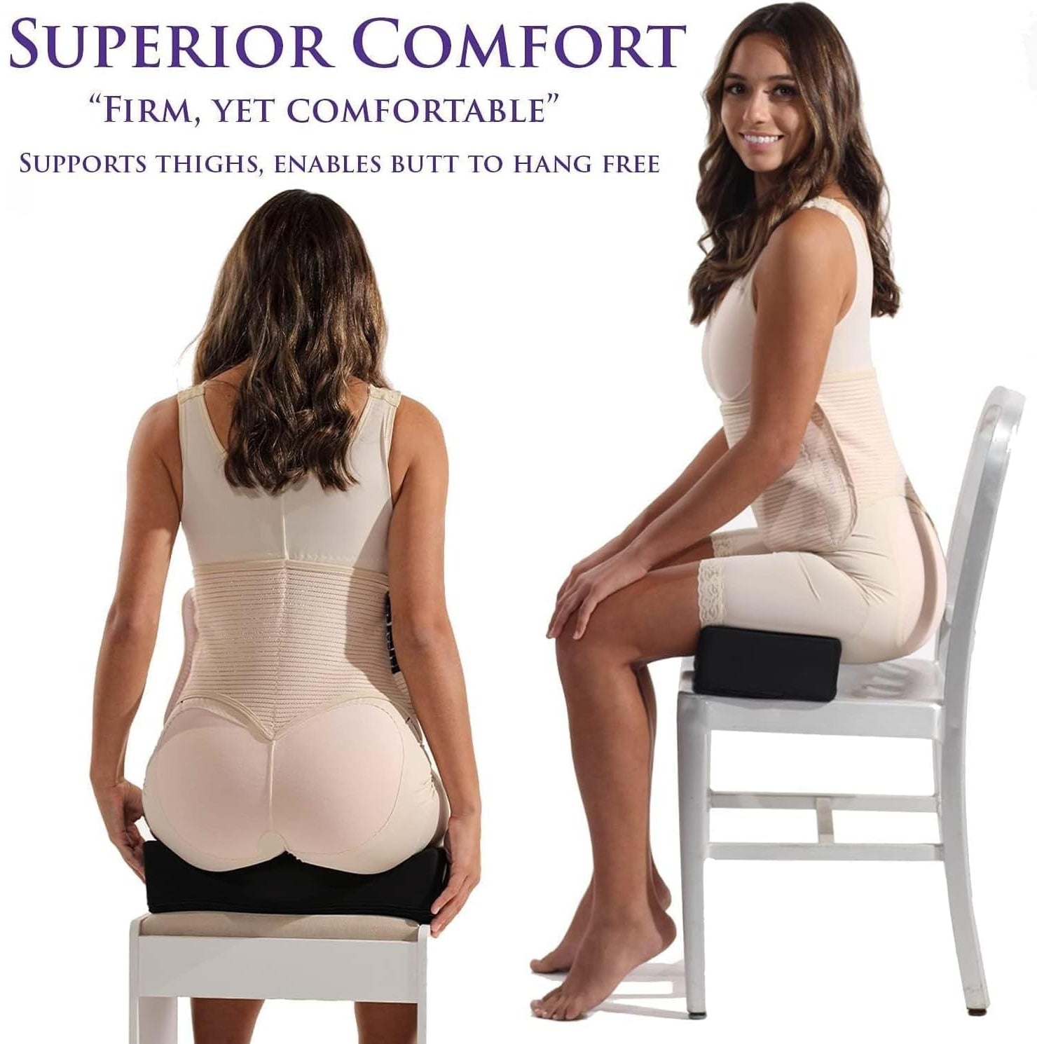 Brazil Hip Lift Recovery Pillow, Bbl Recovery Pillow, Comfortable and Firm Butt Support Cushions Set (Color may vary) - Medaid International