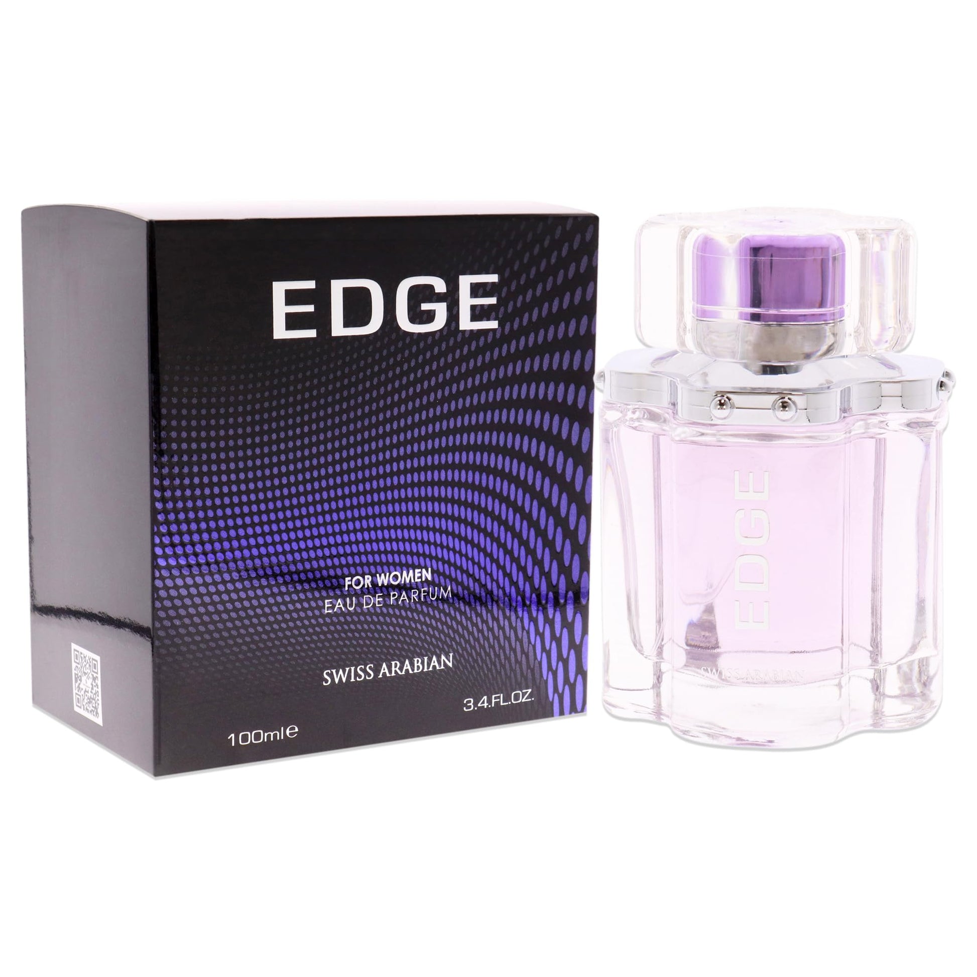 Swiss Arabian EDGE - Luxury Products From Dubai - Long Lasting And Addictive Personal EDP Spray Fragrance - A Seductive Signature Aroma - 3.4 Oz - Medaid International