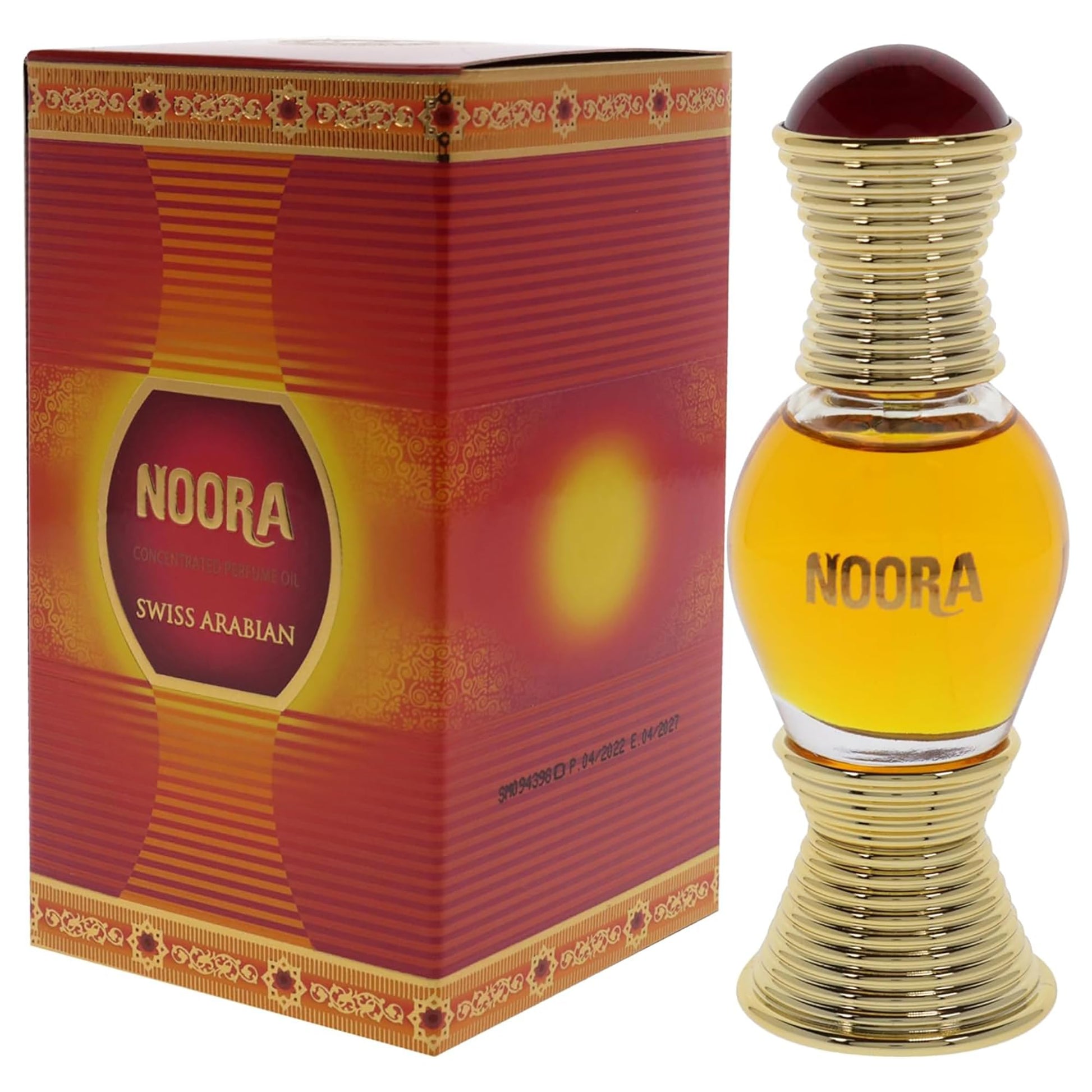 Swiss Arabian Noora - Luxury Products From Dubai - Long Lasting And Addictive Personal Perfume Oil Fragrance - A Seductive Signature Aroma - 0.6 Oz - Medaid International