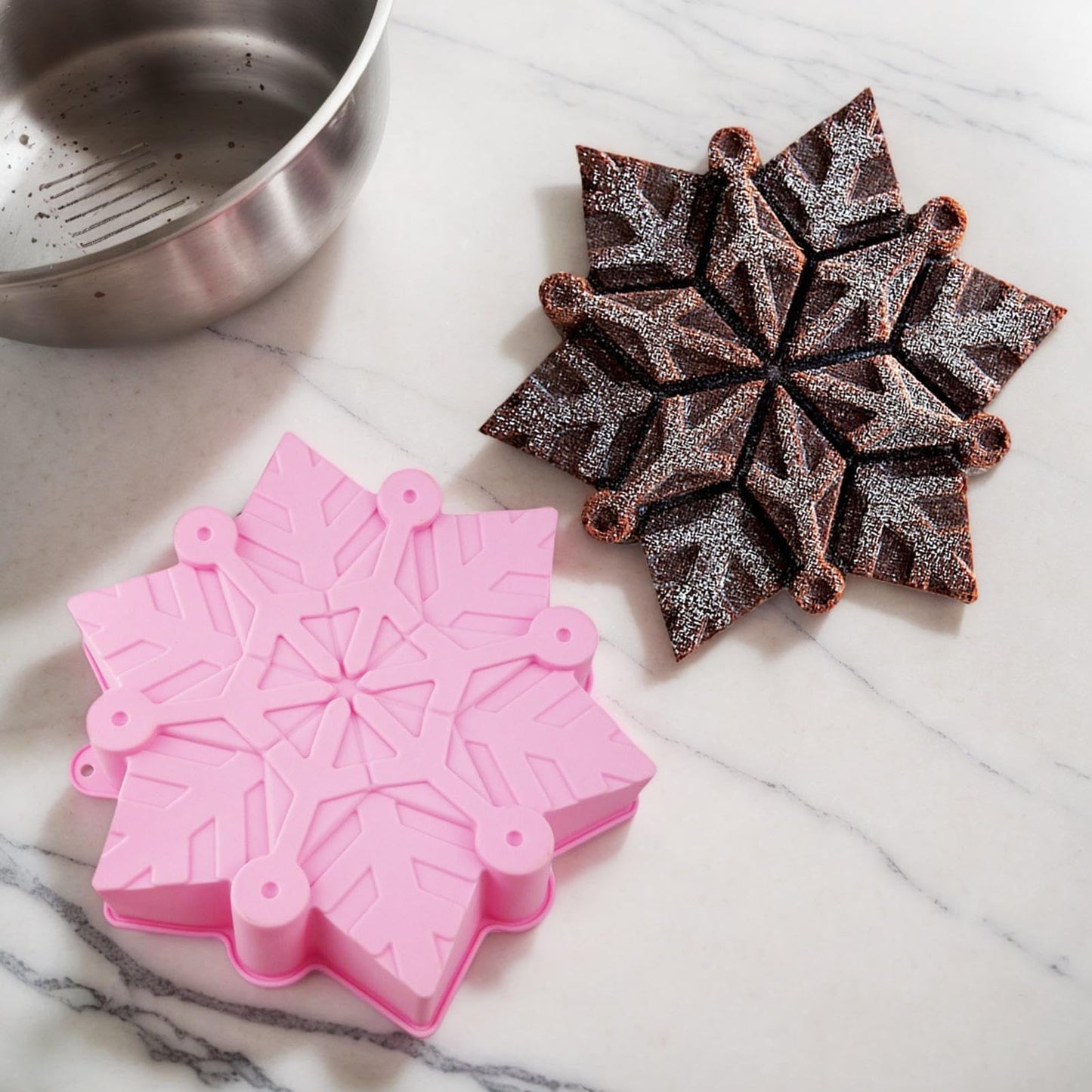 Munchies Tools Snowflake Silicone Mold 27x27cm Christmas Cake & Chocolate