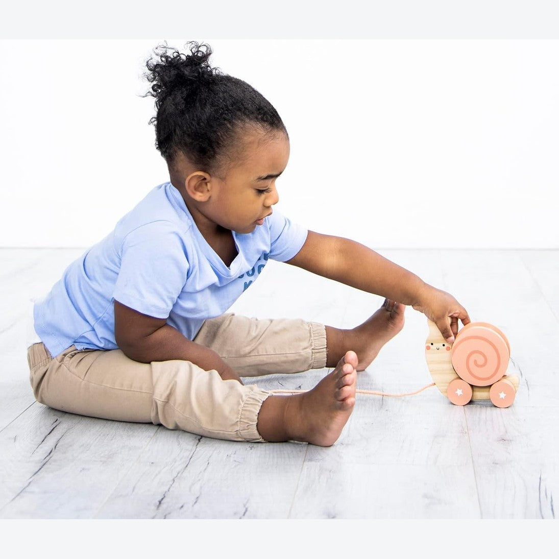 Pearhead - Snail Wooden Pull Toy