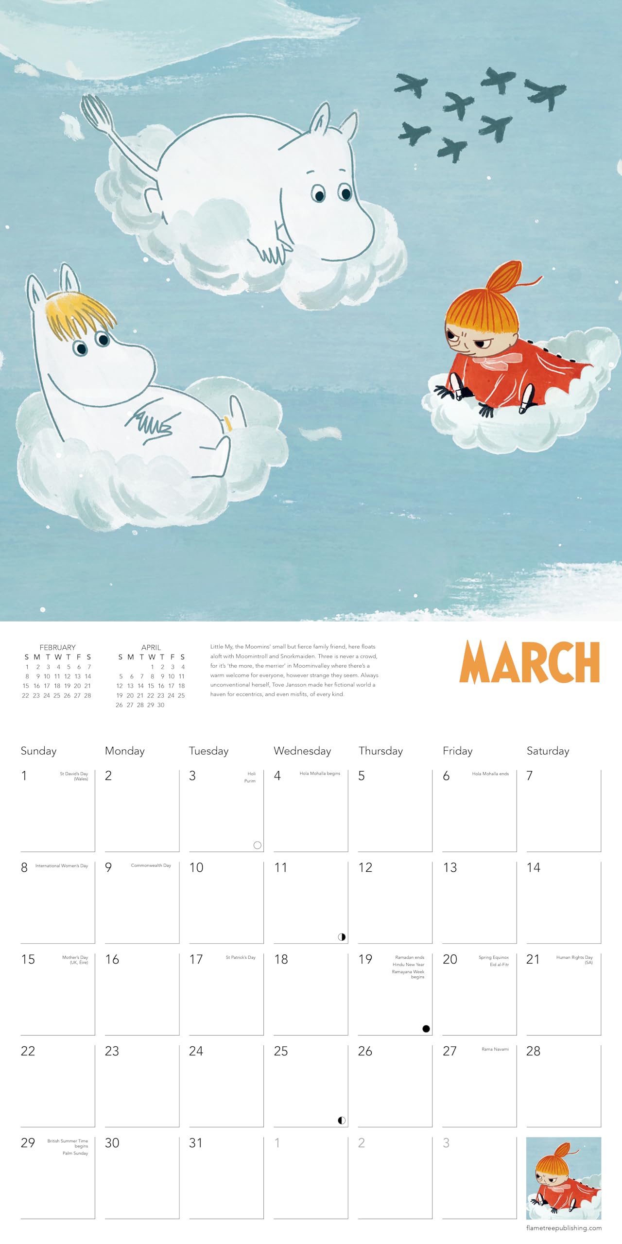 Moomin Wall Calendar 2026 (Art Calendar) - Medaid International