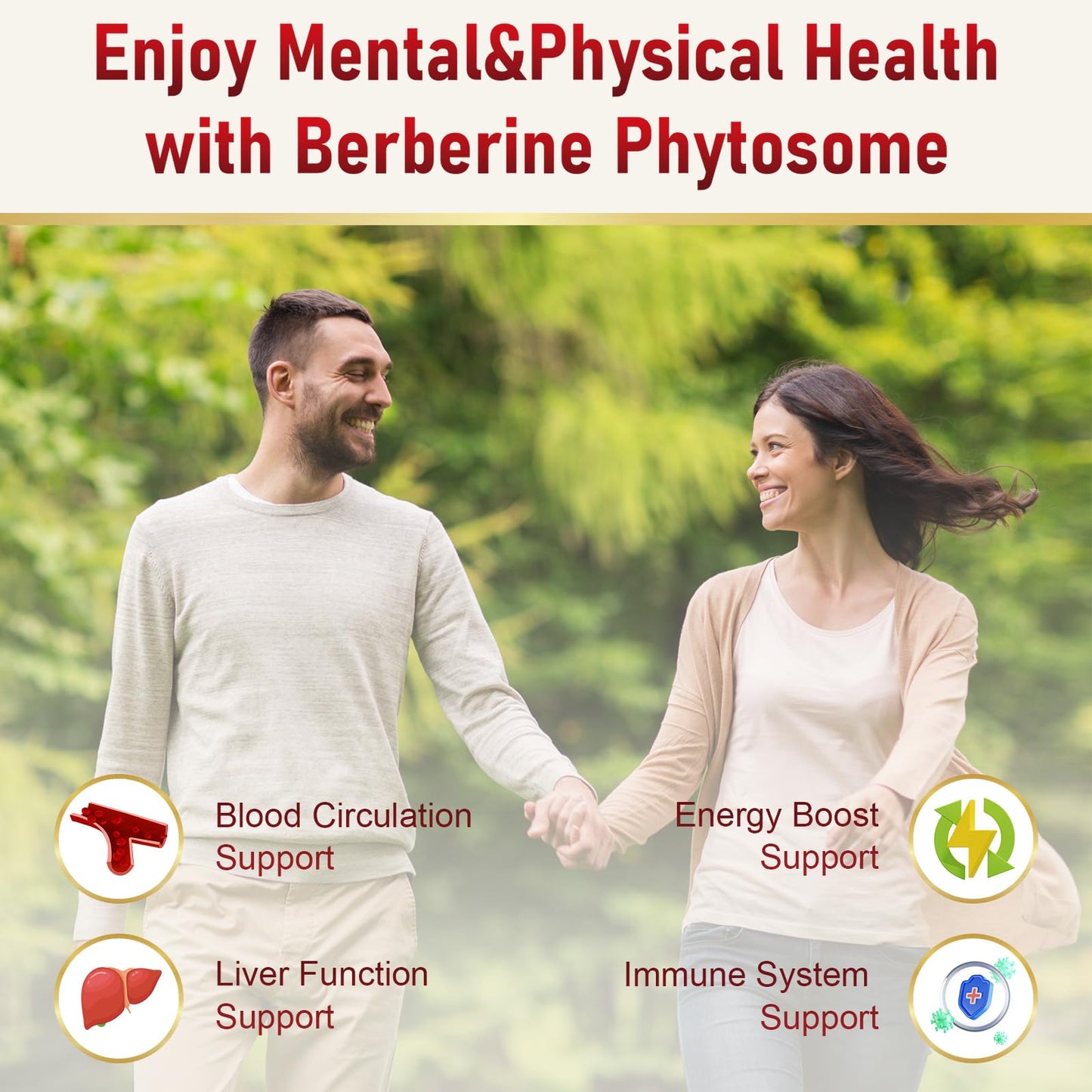 Spliferkou 7-in-1 Berberine Phytosome with Ceylon Cinnamon, Berberine Complex Supports Metabolic, Liver Function and Immune System, Non-GMO, Gluten-Free - 60 Capsules - Medaid International