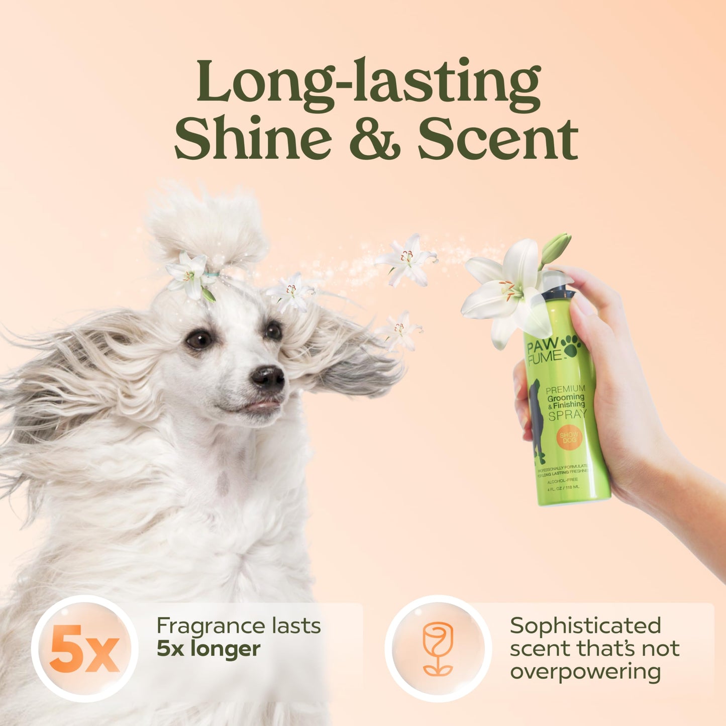PAWFUME Dog Perfume Spray Long Lasting Scent for Grooming, Show Dog, 1-Pack – Keep Your Pup Fresh All Day – Hypoallergenic, Alcohol-Free, Detangling Formula – Moisturizing Pet Cologne Spray for Dogs - Medaid International