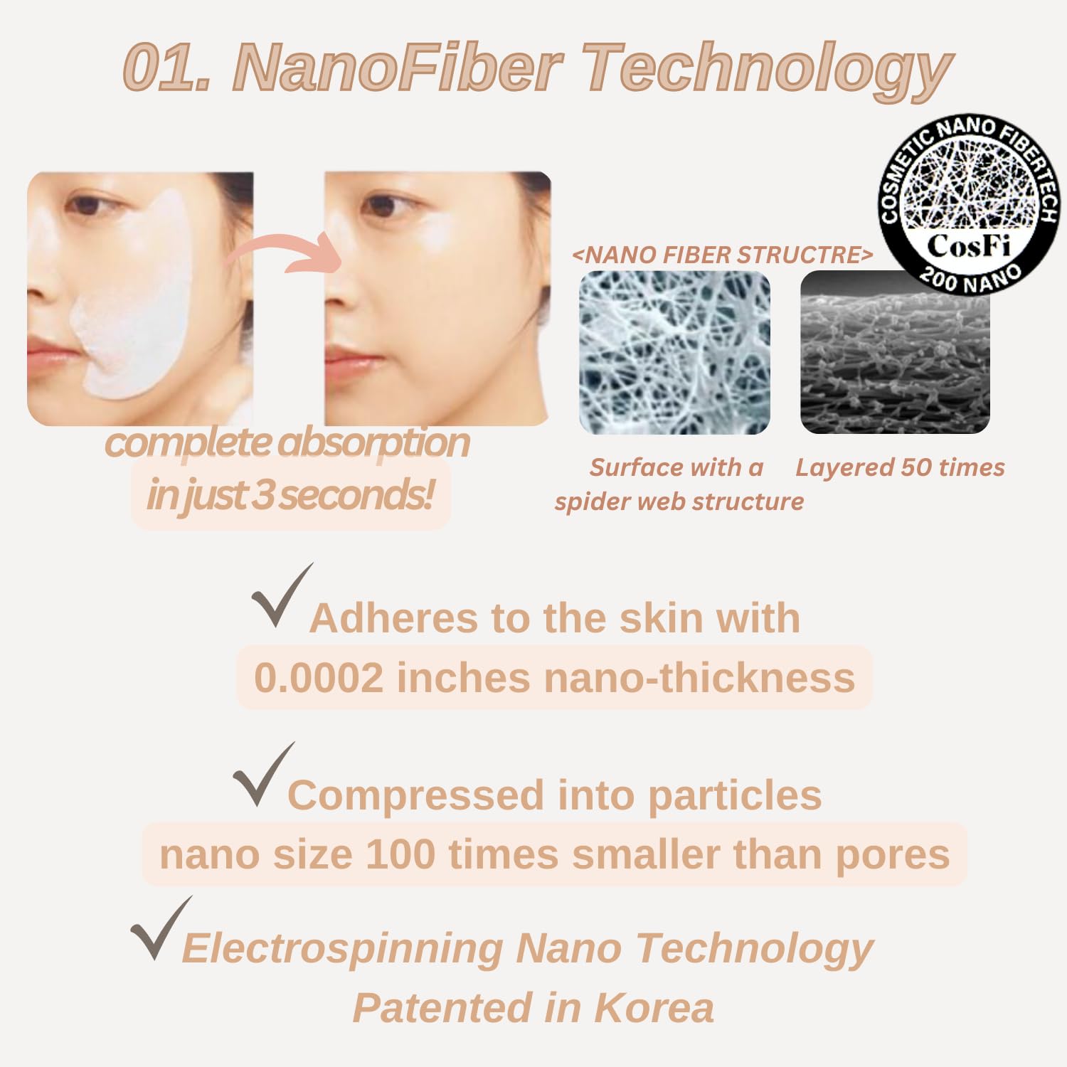 Produco [DermaFi] Glutathione 5% + Collagen 95% Instant Resilience Melting Patch Facial Mask Pack (7 pack) Korean Beauty - Medaid International