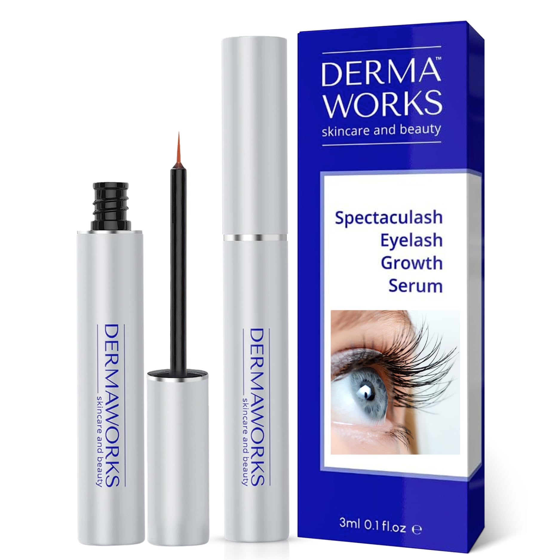SPECTACULASH LASH SERUM for Eyelash Growth - Eyelash Serum to Grow Lashes - Suero para Pestañas Crecimiento - Lash Conditioner for Growth & Volume Lashes - Sérum para Pestañas by DERMAWORKS - Medaid International