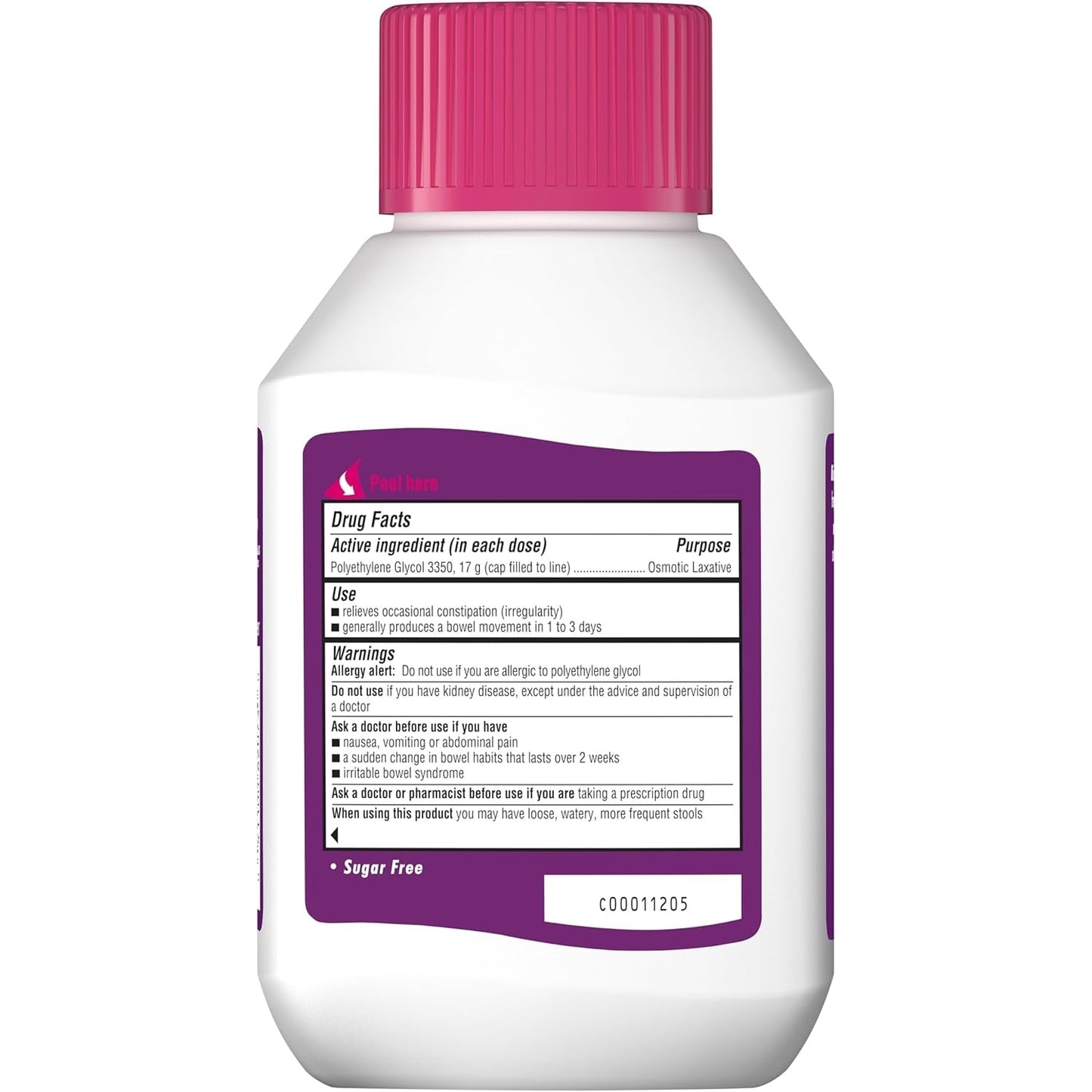 MiraLAX Gentle Constipation Relief Laxative Powder with Stirrer, Stool Softener with PEG 3350, No Harsh Side Effects, Osmotic Laxative, 1 Doctor & OBGYN Recommended, 14 Dose - Medaid International