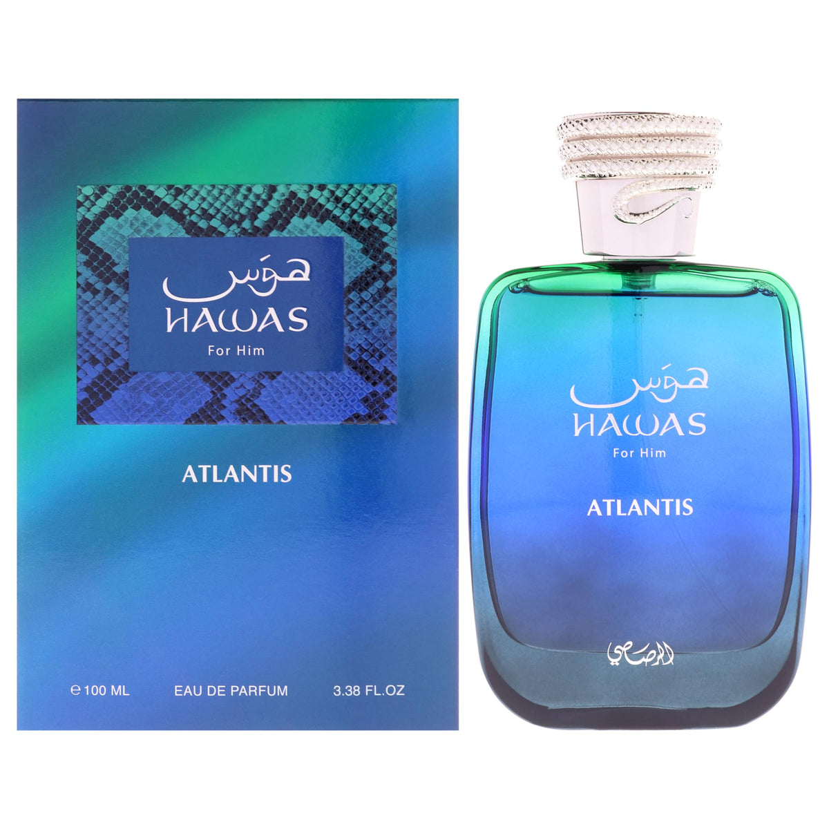 Rasasi Hawas For Men Eau De Parfum Spray 100ML (3.4 Oz) - Long Lasting Arabian Perfume, Premium Perfume Men, Ideal for Special Occasions & Daily Elegance, A Bold and Captivating Fragrance