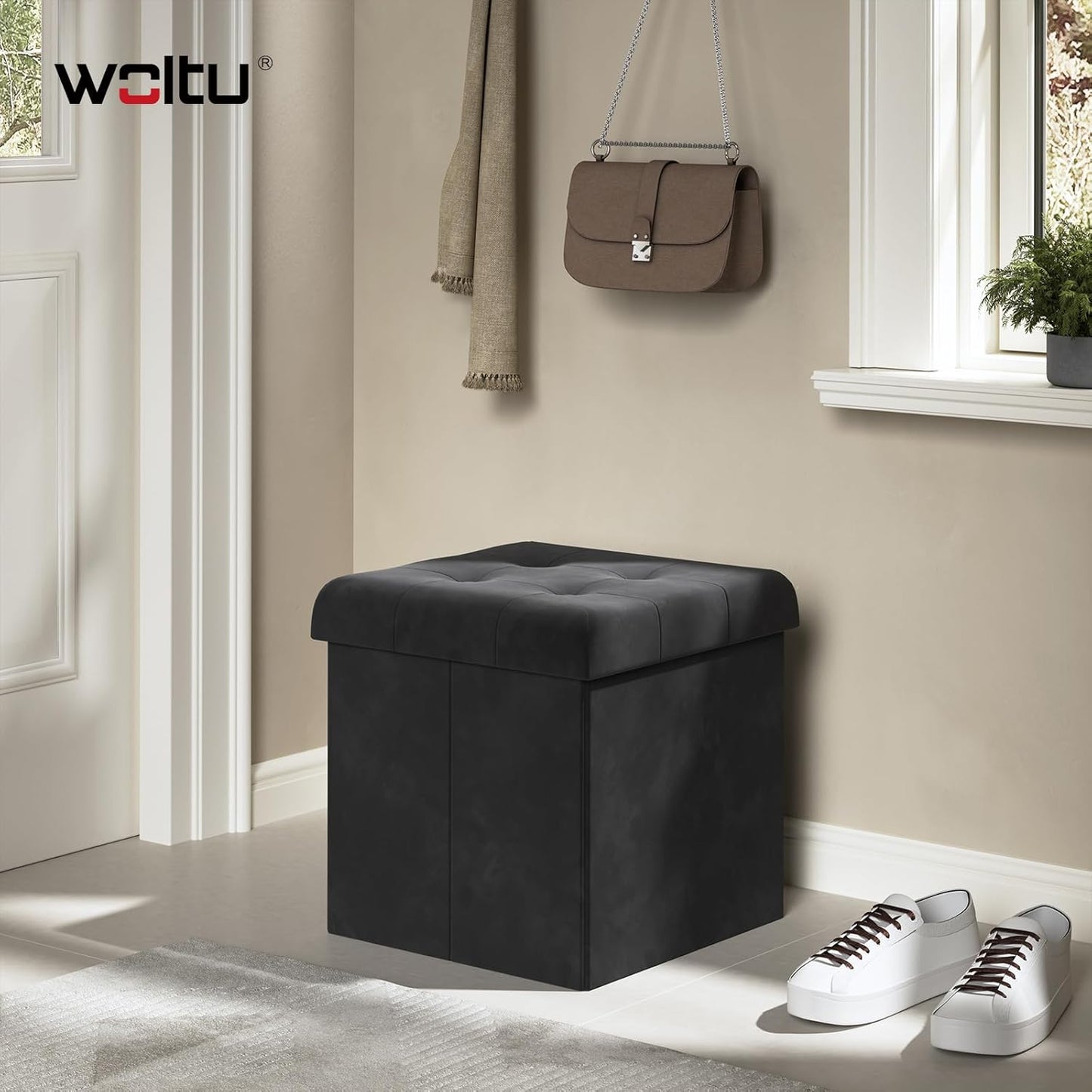 WOLTU Velvet Storage Stool (SH69GR)