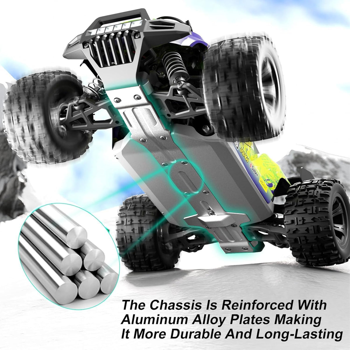 4WD High-Speed RC Car 1:18, KASTWAVE 70 KM/H Off-Road Remote Control Truck, All Terrain Electric Vehicle, Rechargeable Battery, 2.4GHz Anti-Interference, Gift for Teens Adults