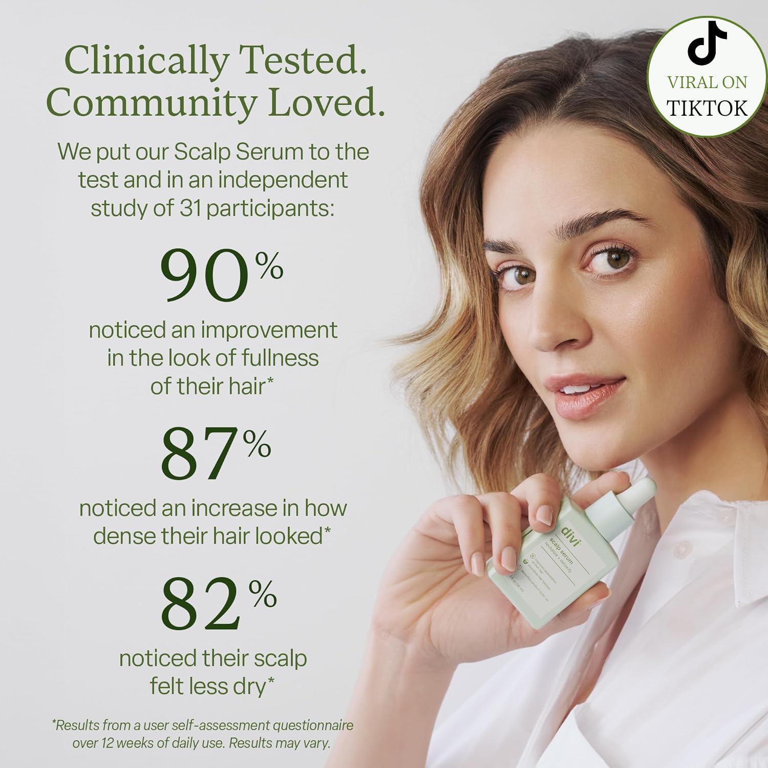 Divi Scalp Serum for Thinning Hair, 30ml – Clinically Tested, Nourishing Formula with Amino Acids, Caffeine & Rosemary Oil – Promotes Healthy Scalp & Fuller-Looking Hair, Reduces Oil & Product Buildup - Medaid International