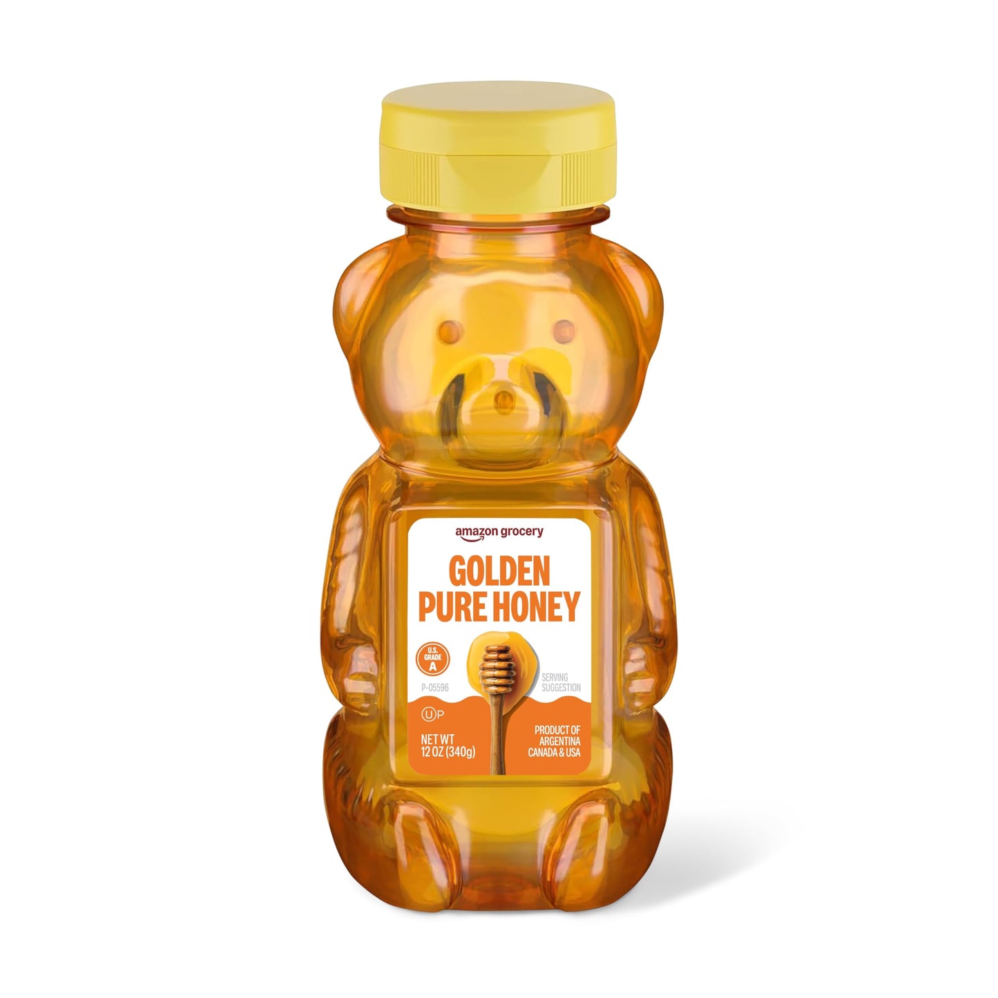 Amazon Grocery, Golden Pure Honey, 12 Oz (Previously Amazon Fresh, Packaging May Vary) - Medaid International