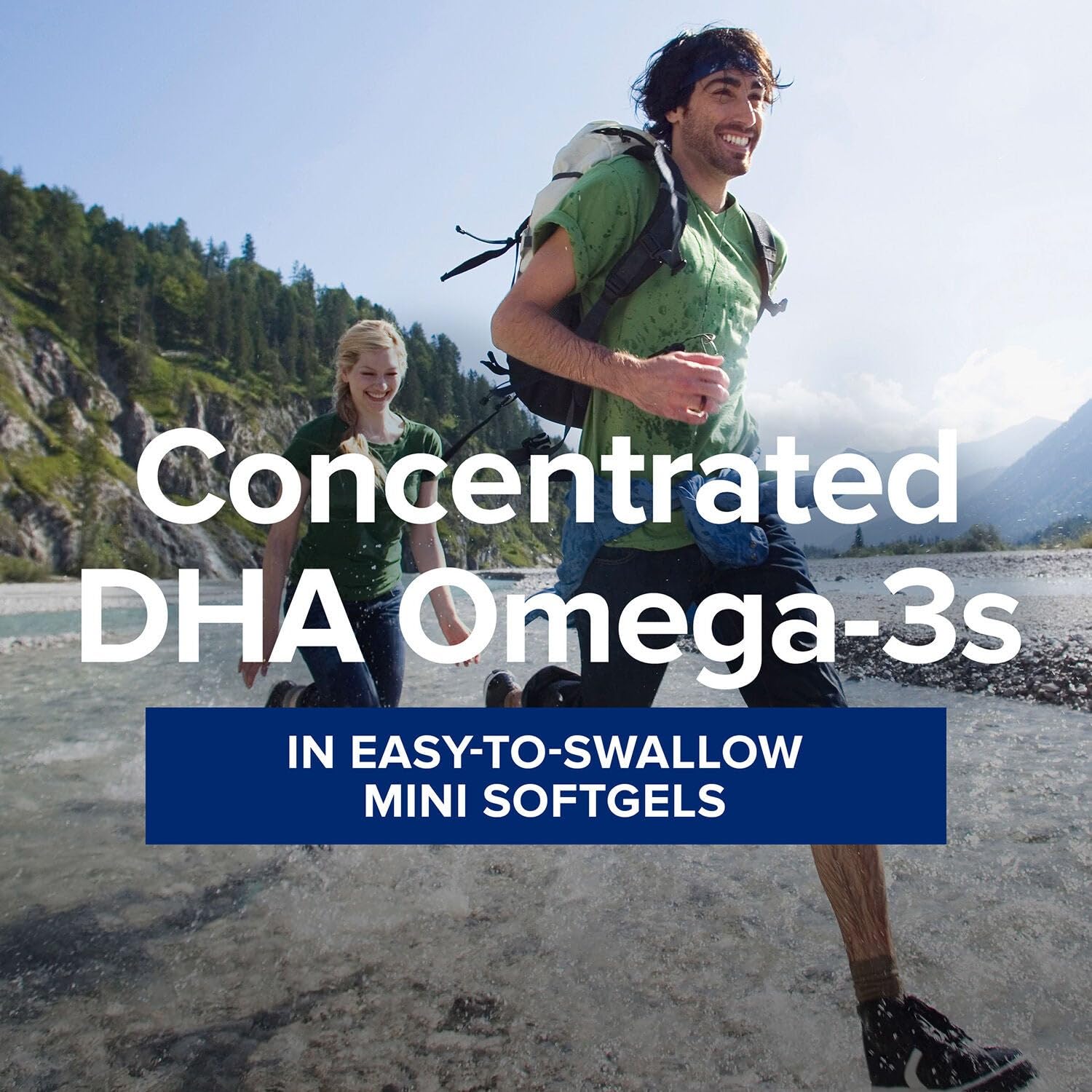 GNC Triple Strength DHA 1000 Mini Omega 3 Supplement, 1000mg, Ultra Concentrated, High Potency, Supports Brain Development and Healthy Vision, Burpless, 90 Mini Softgels, 45 SVG, 45 Day Supply - Medaid International