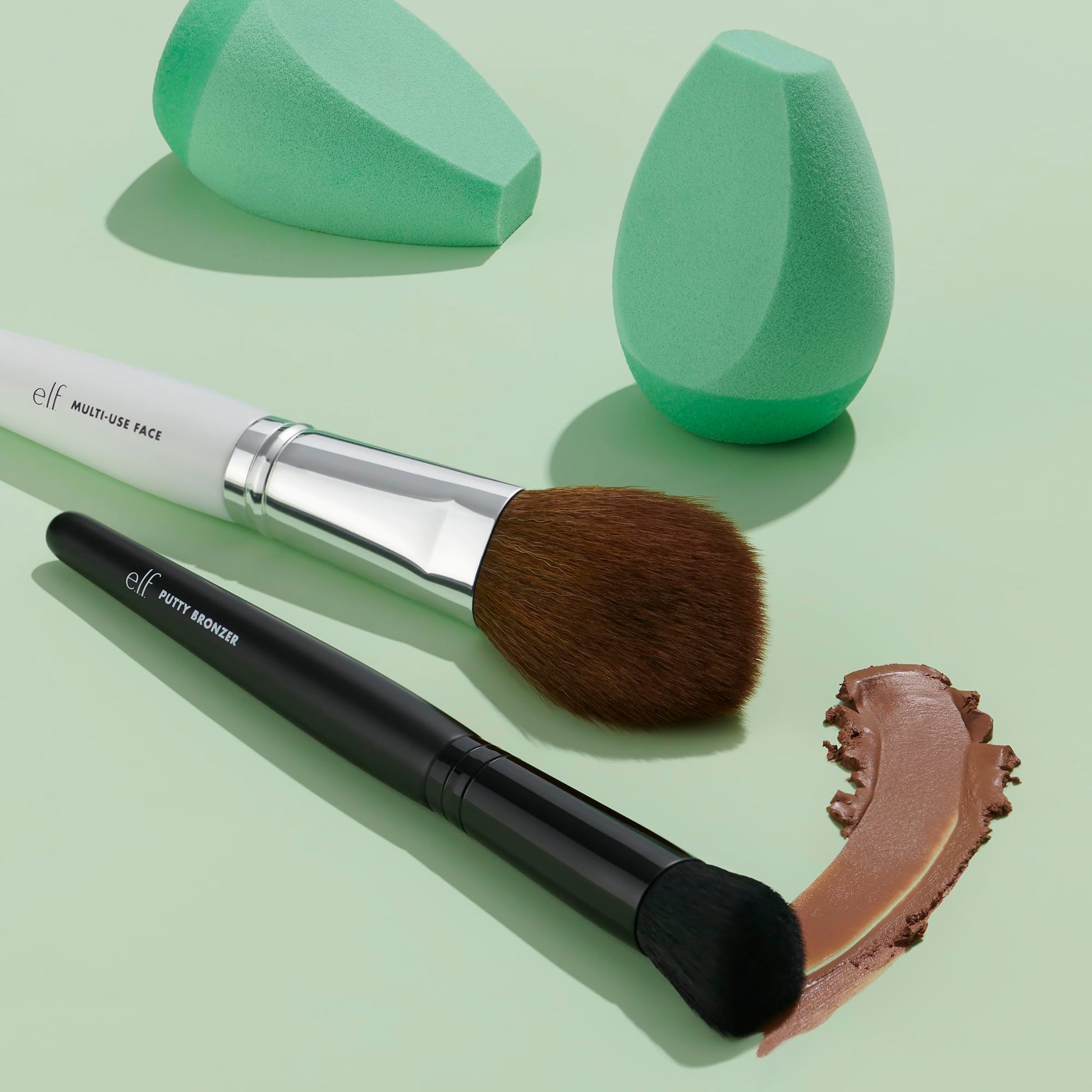 e.l.f. Angled Silicone Face Sponge, Angled Design For Cream & Liquid Blush, Bronzer, Foundation & Concealer, Vegan & Cruelty-free - Medaid International