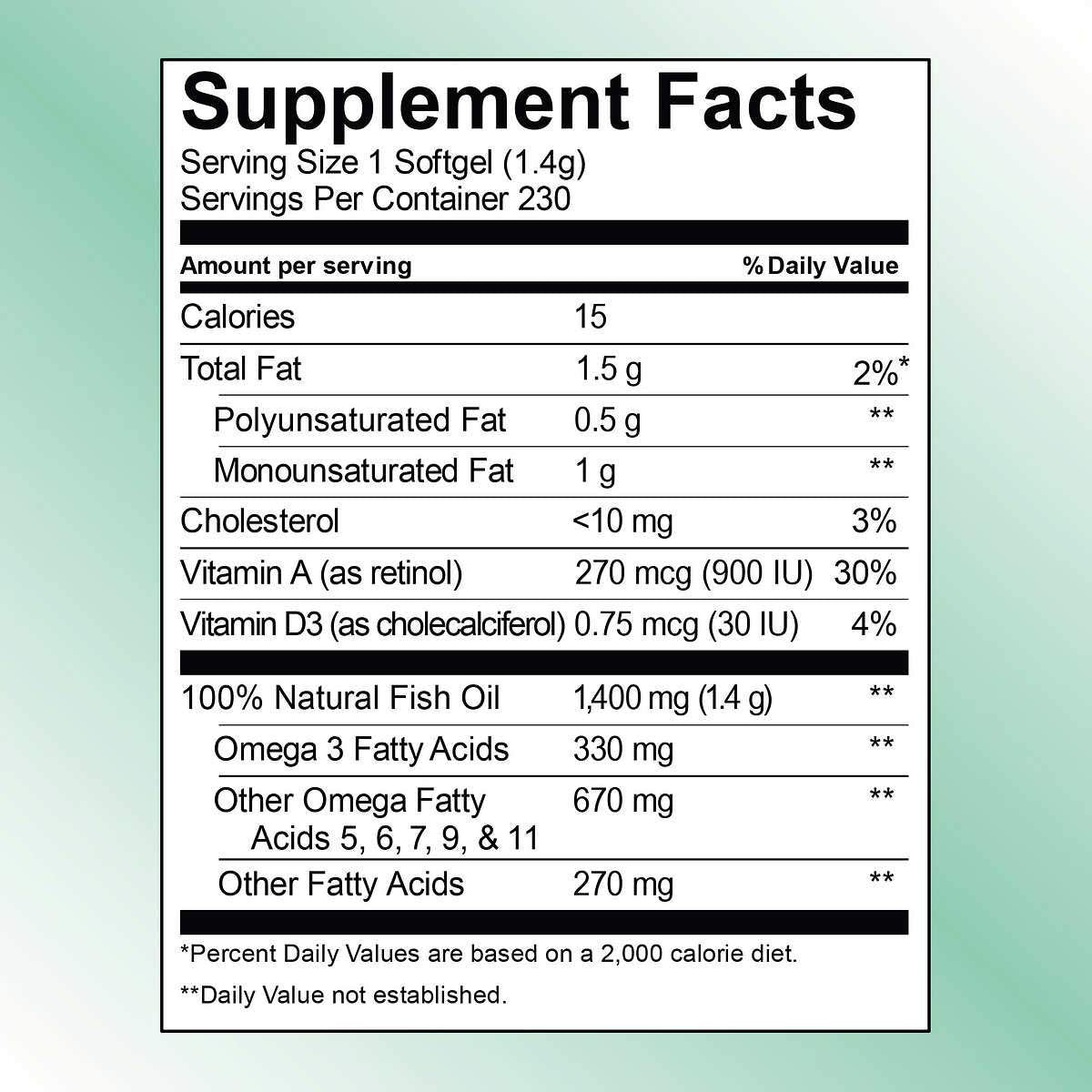 Kirkland Signature Kirkland Signature Wild Alaskan Fish Oil 1400 mg Dietary Supplement (Netcount 230 Soft Gels),, 230Count () - Medaid International