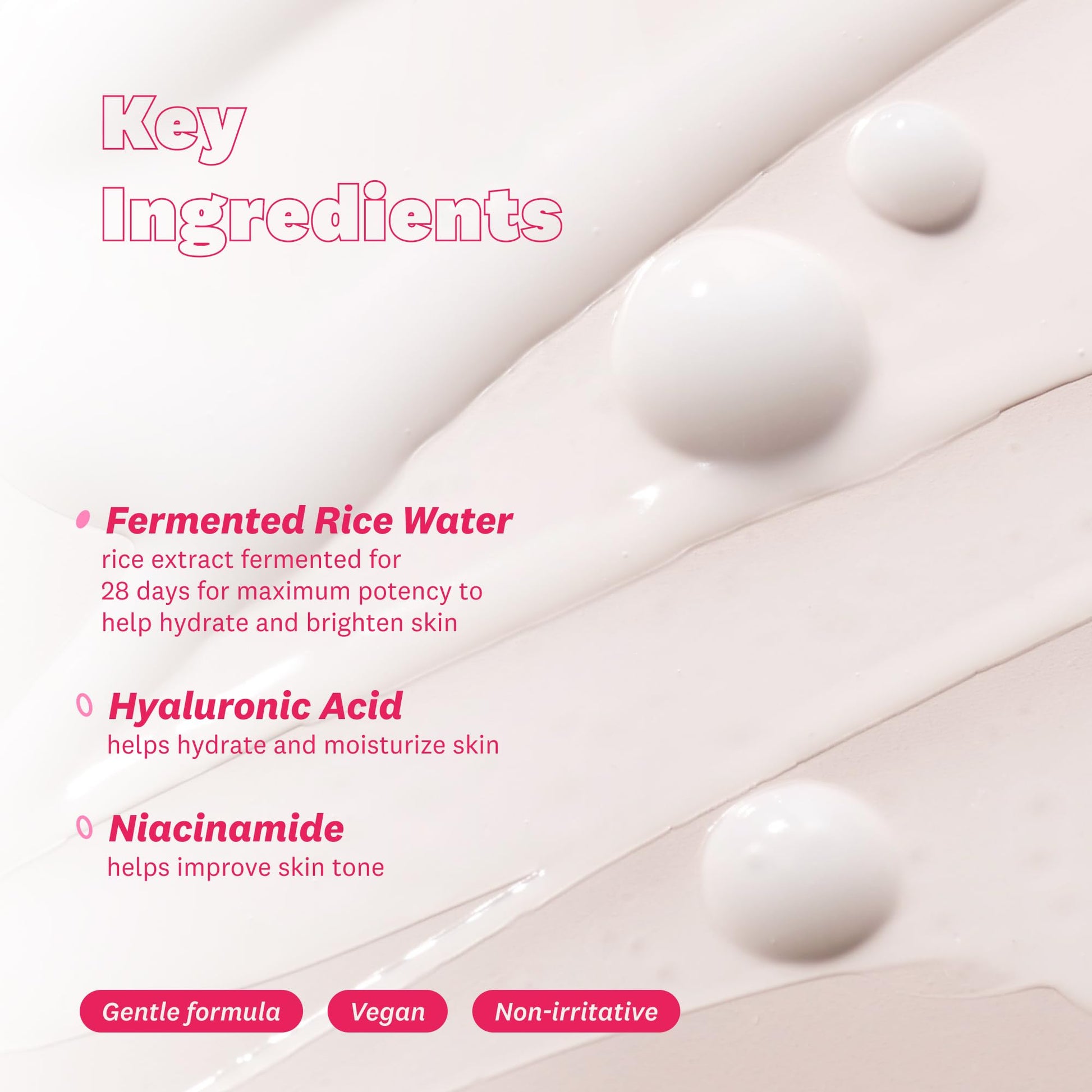 The Face Shop Rice Water Bright Vegan Serum - Targets Uneven Skin Tone & Dryness, Brightening, Nourishing, Hydrating - Rice Water, Hyaluronic Acid, Niacinamide - Korean Skin Care - Medaid International