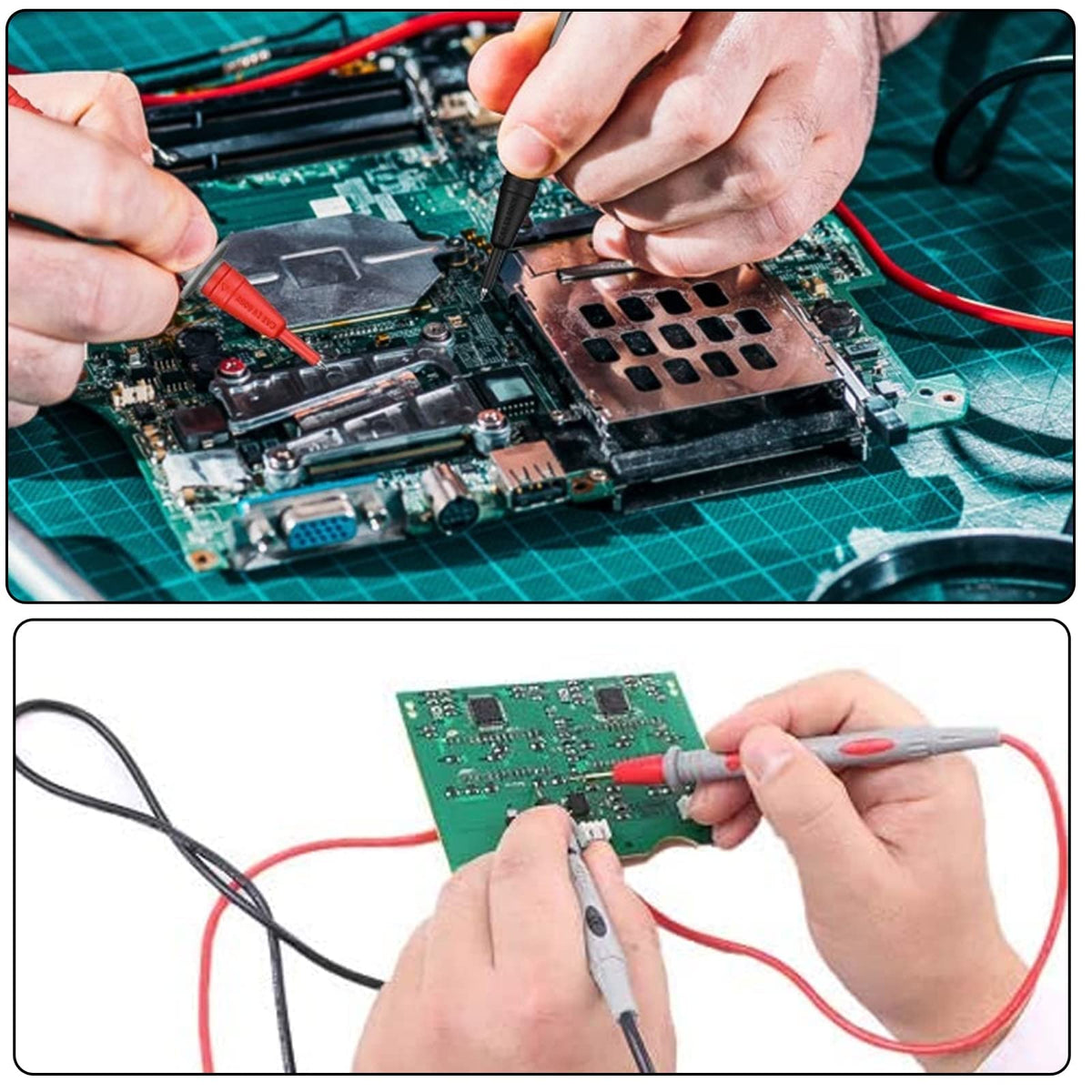 TERRIFI 10A 1000V Multimeter Test Leads Kit Alligator Clips Probe Multi Meter Electric Tester leads Test Multitester Test Lead Kit Set Electric Tester Leads Probe Wire Pen Cable