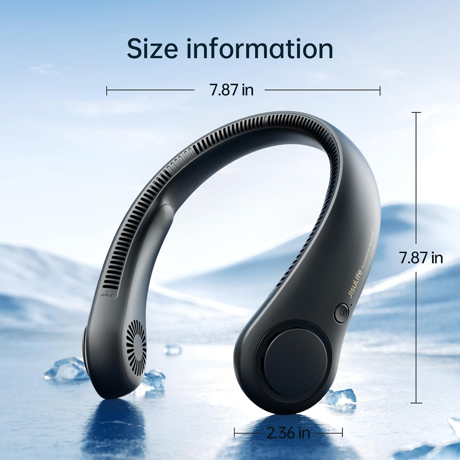 Portable Neck Fan – Hands-Free Bladeless Wearable Fan with Rechargeable Battery - Medaid International