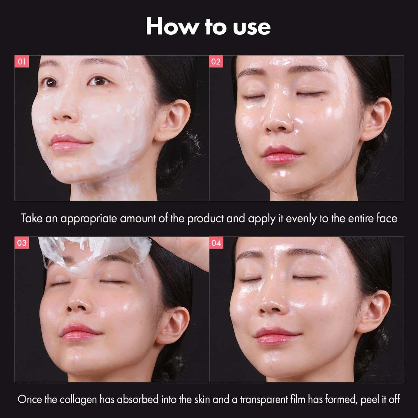 TOSOWOONG Real Collagen Fit, Hydrolyzed Collagen Wrapping Mask, Peel Off Facial Mask for elasticity, Hydrating, Glow, Glass Skin, Face Moisturizer, Self Care, Korean Skin Care, 50ml, 1.69 fl. oz. - Medaid International