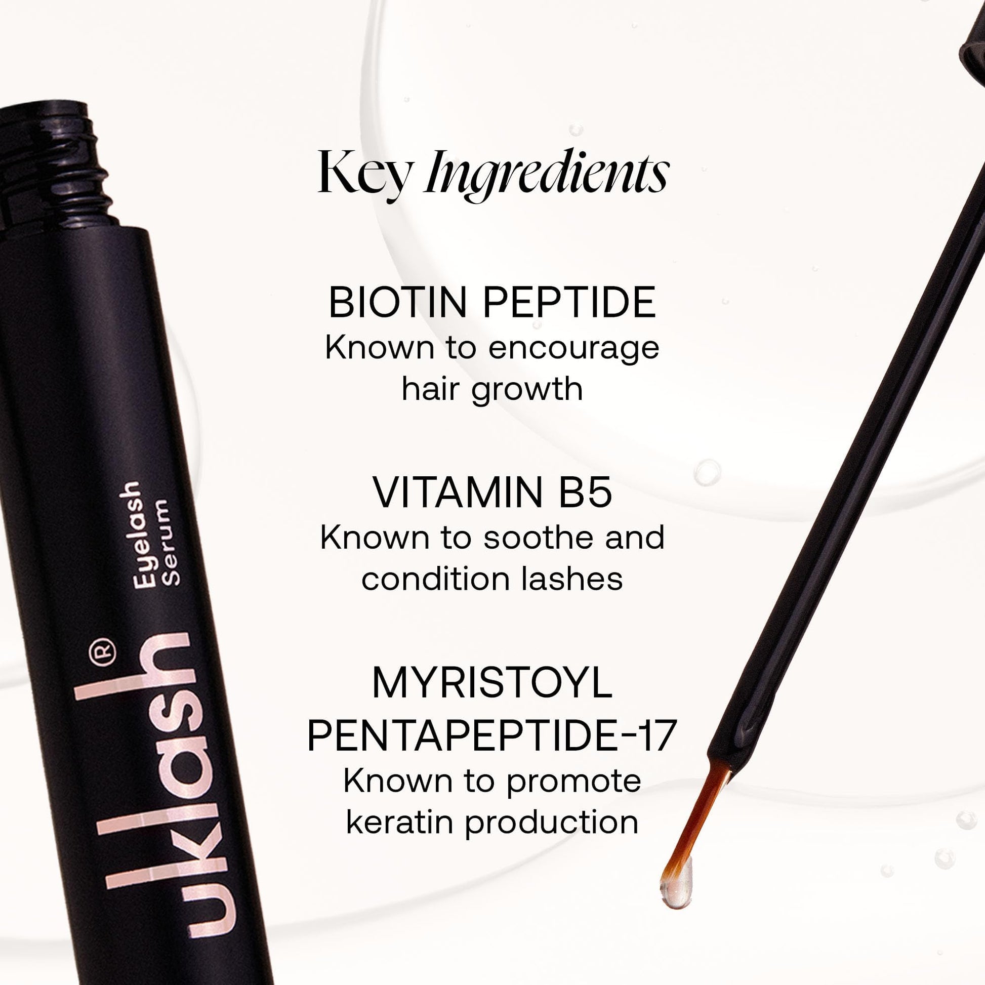 UKLASH Eyelash Growth Serum - #1 Rated Lash Serum for Longer, Fuller Lashes - Formula for Naturally Longer Lashes and Extensions - Vegan & Cruelty-free - Medaid International