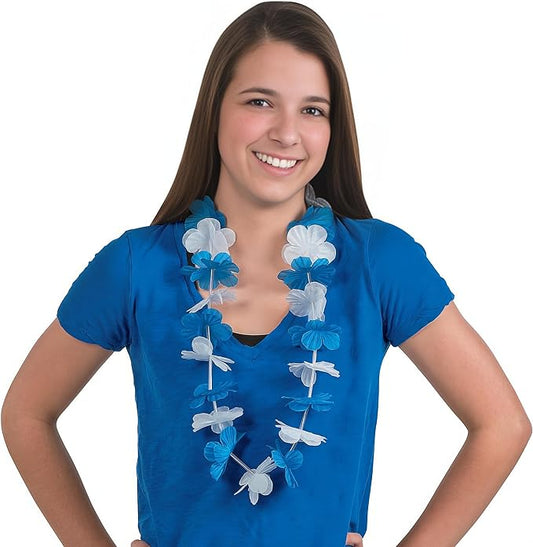 Riethmuller White & Blue Pack Of 1 Flower Leis | Riethmuller In Lebanon