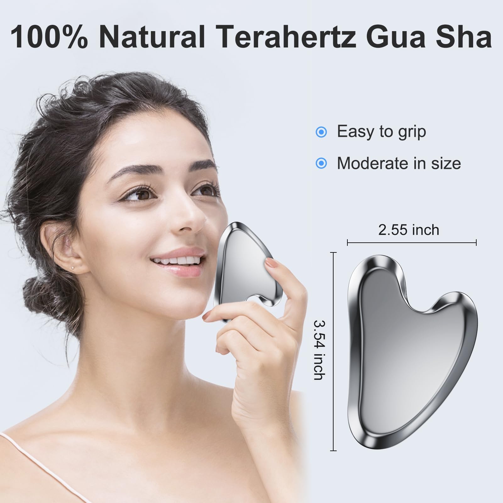 ZminRN Terahertz Gua Sha Facial Tools Guasha Tool for Face Body Gua Sha Stone Lymphatic Drainage Massager - Medaid International