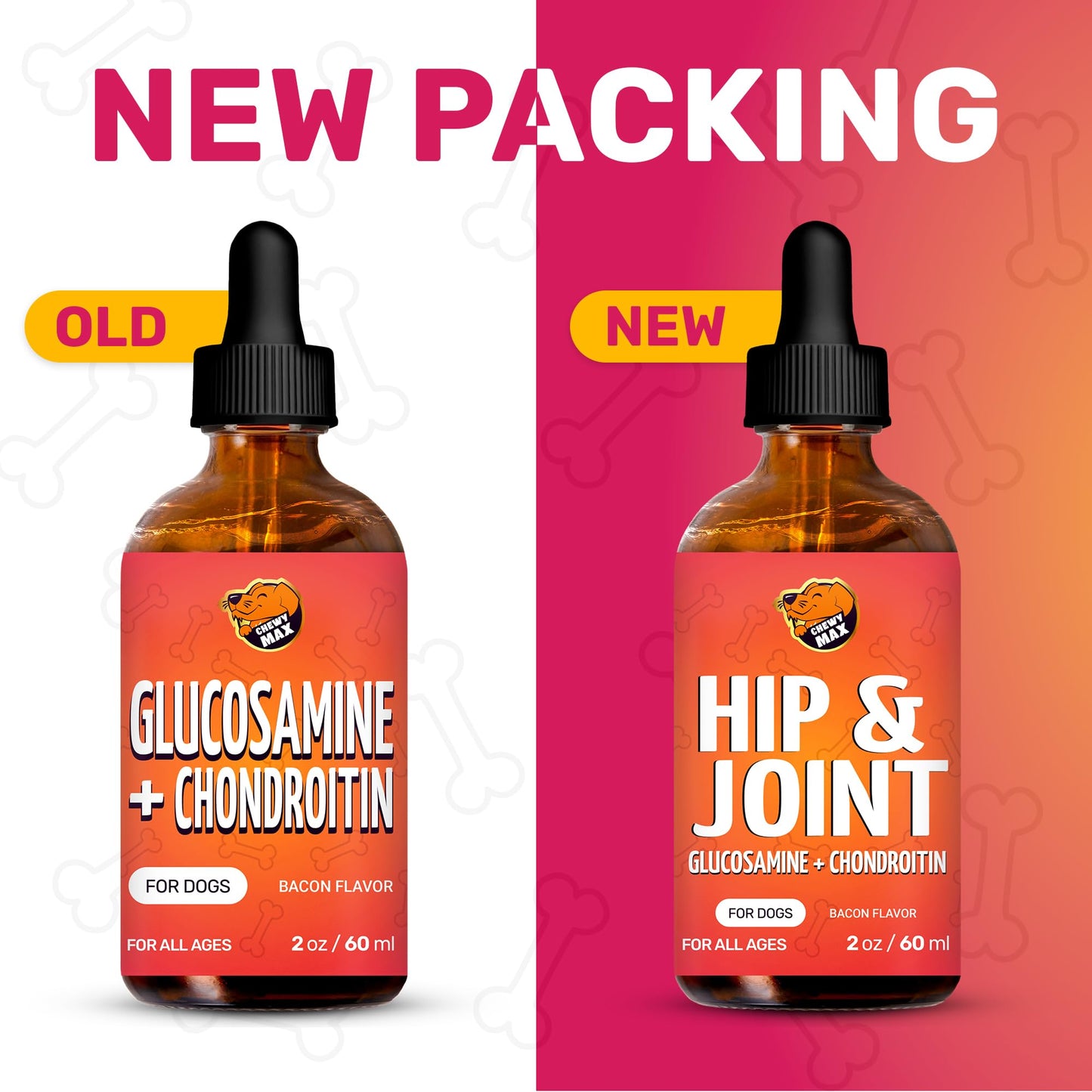 Glucosamine for Dogs | Hip and Joint Supplement | Glucosamine Chondroitin for Dogs | 2 Oz