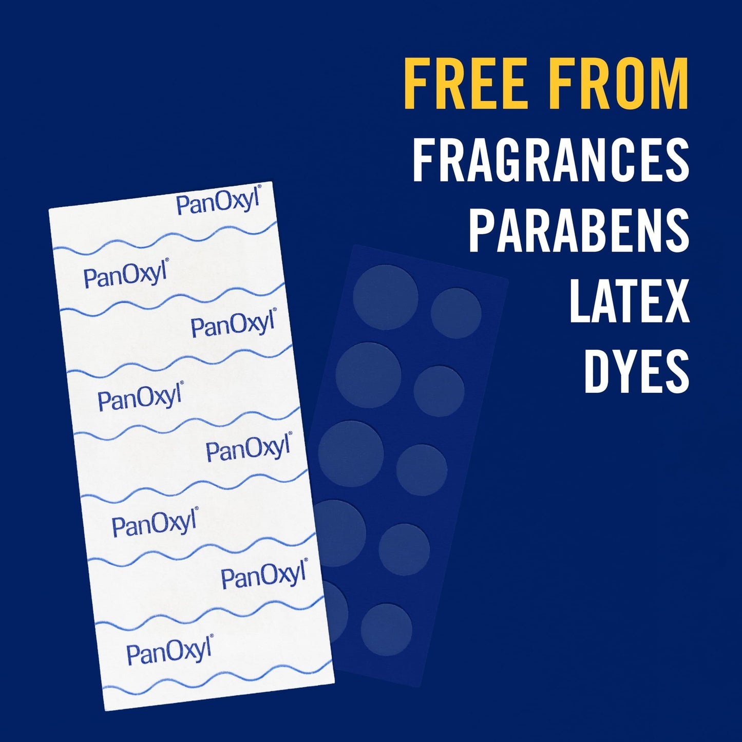 PanOxyl PM Overnight Spot Patches, Advanced Hydrocolloid Healing Technology, Fragrance Free, 40 Count Pack of 1 - Medaid International