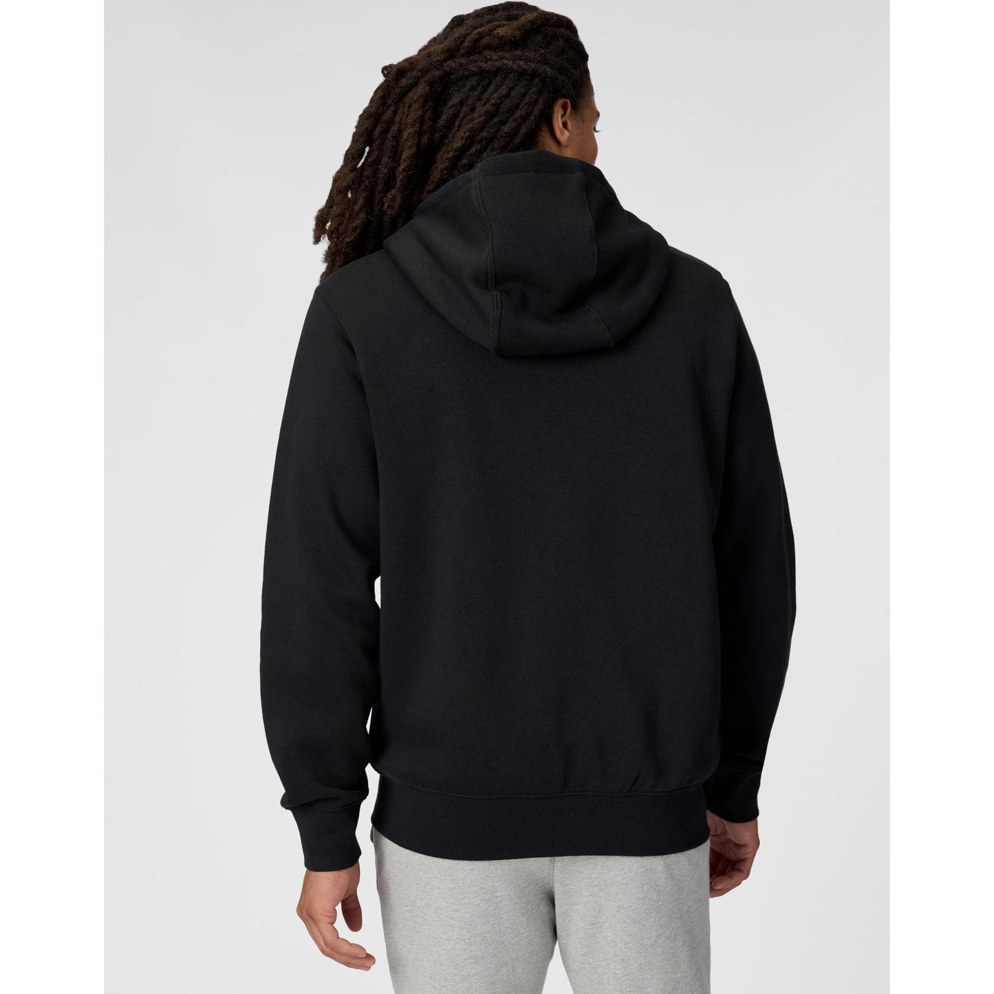 Nike Men's Club Full-Zip Fleece Hoodie, Black/Black/White, Medium - Medaid International