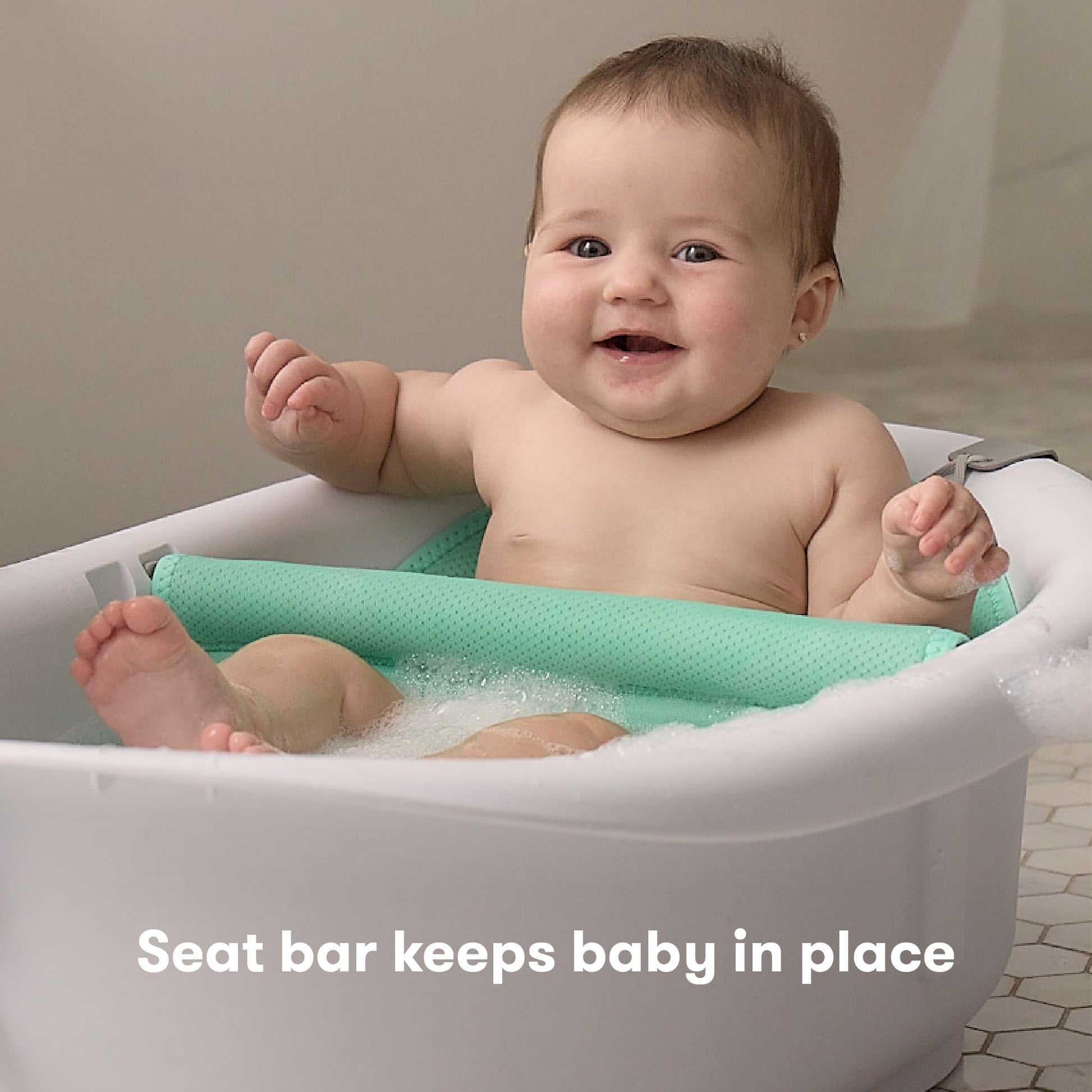 Frida Baby 4-in-1 Grow-with-Me Baby Bathtub, Baby Tub for Newborns to Toddler with Removable Bath Seat & Backrest for Bath Support in Tub - Medaid International
