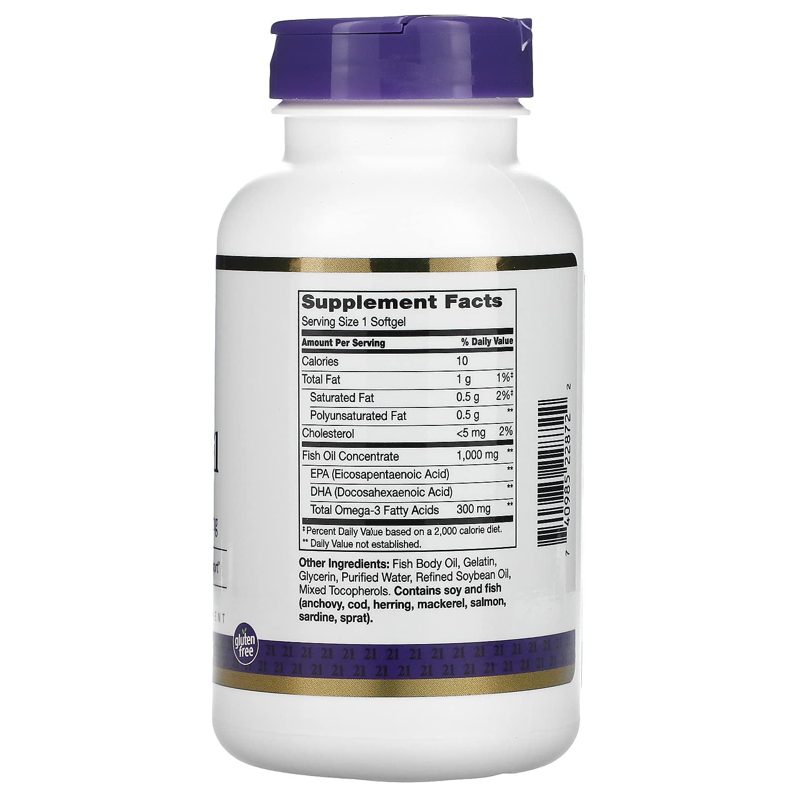 21st Century Fish Oil, 1,000 mg, 120 Softgels - Medaid International
