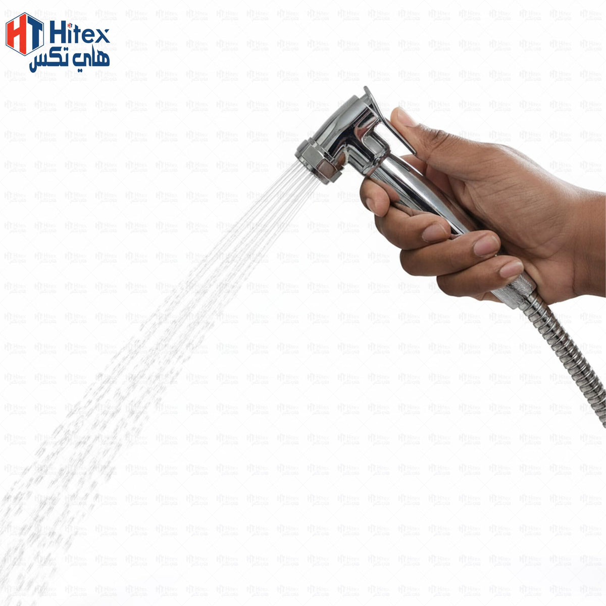 HITEX Milano Luxury Brass Shattaf Set – Chrome Plated Handheld Bidet Spray with Hose & Holder | Easy Installation, Durable & Rust Resistant, Smooth Finish for Bathroom Hygiene