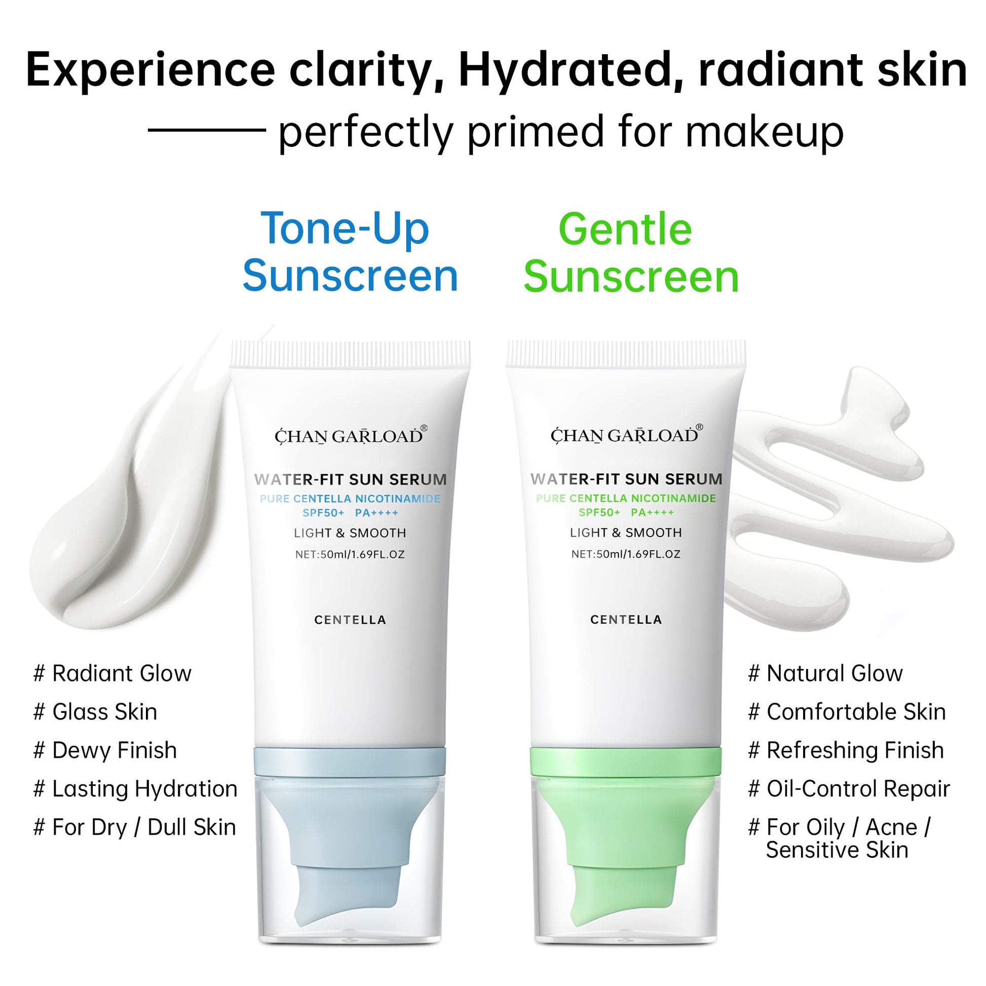 Korean Sunscreen for Face & Body – SPF 50+ Madagascar Centella Mineral Sunblock with Tinted Moisturizer, Hyaluronic Acid & Niacinamide, Lightweight & Hydrating Korean Skin Care, 50ml - Medaid International