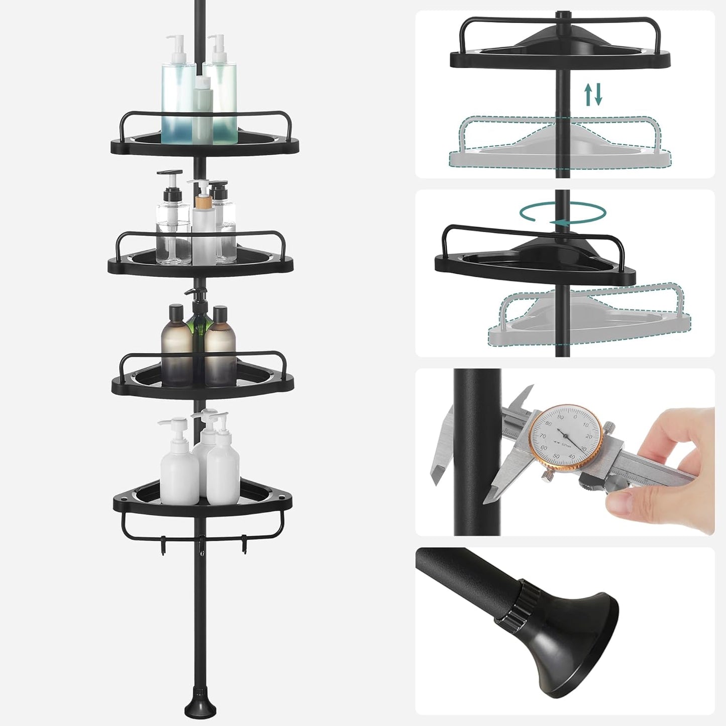 SONGMICS Shower Corner Shelf BCB001B01V1