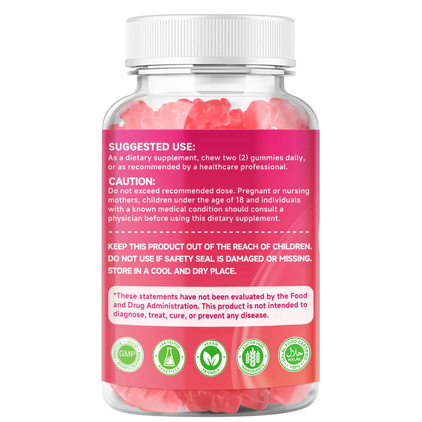 2 Pack Myo-Inositol & D-Chiro Inositol Gummies, 40:1 Ratio Inositol with Vitamin D3, Magnesium Glycinate, Folate & Zinc, Inositol Supplement for Female Health & Wellness, Raspberry Flavor, 120 Count - Medaid International