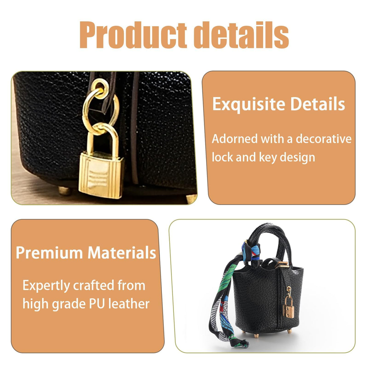 TERRIFI Mini Leather Bag Charm Keychain, Cute Handbag Charm Accessory for Purse Decoration, Key Ring Pendant for Women