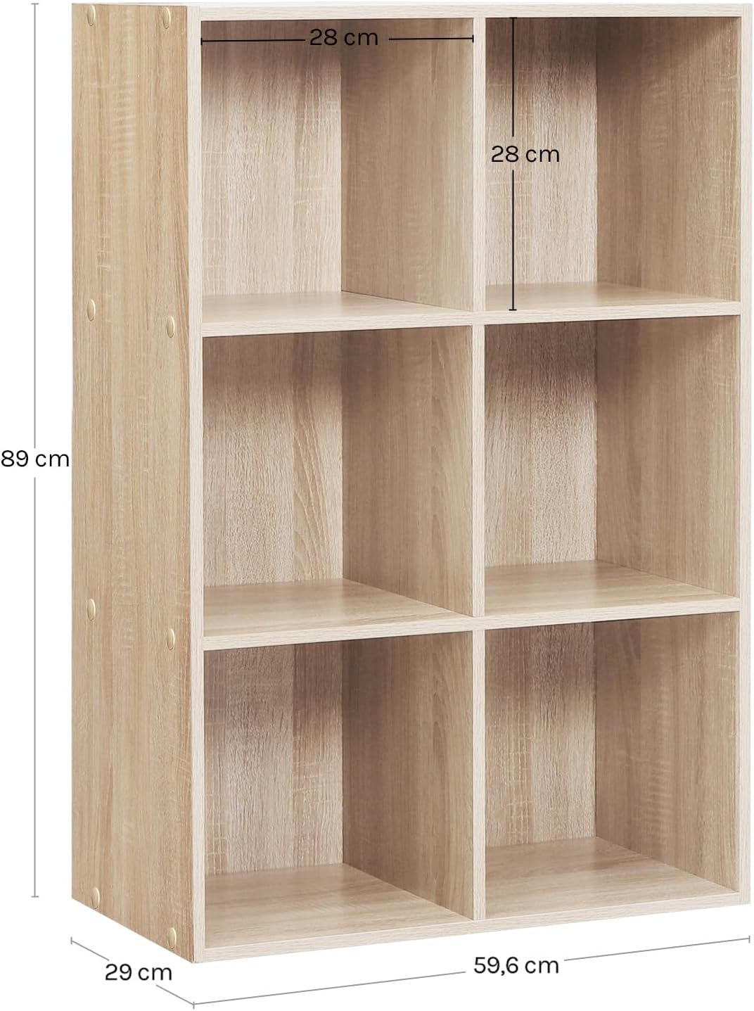 WOLTU Freestanding Bookcase (SK002hei3)