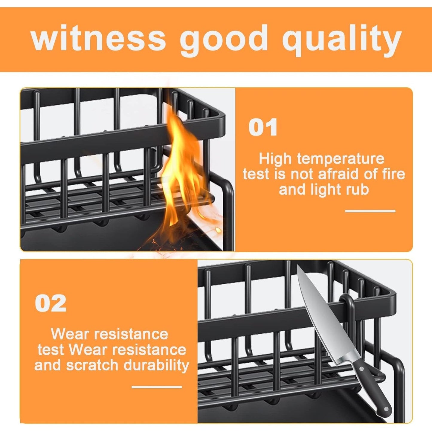 Kitchen Sink Rack with Quick Drain