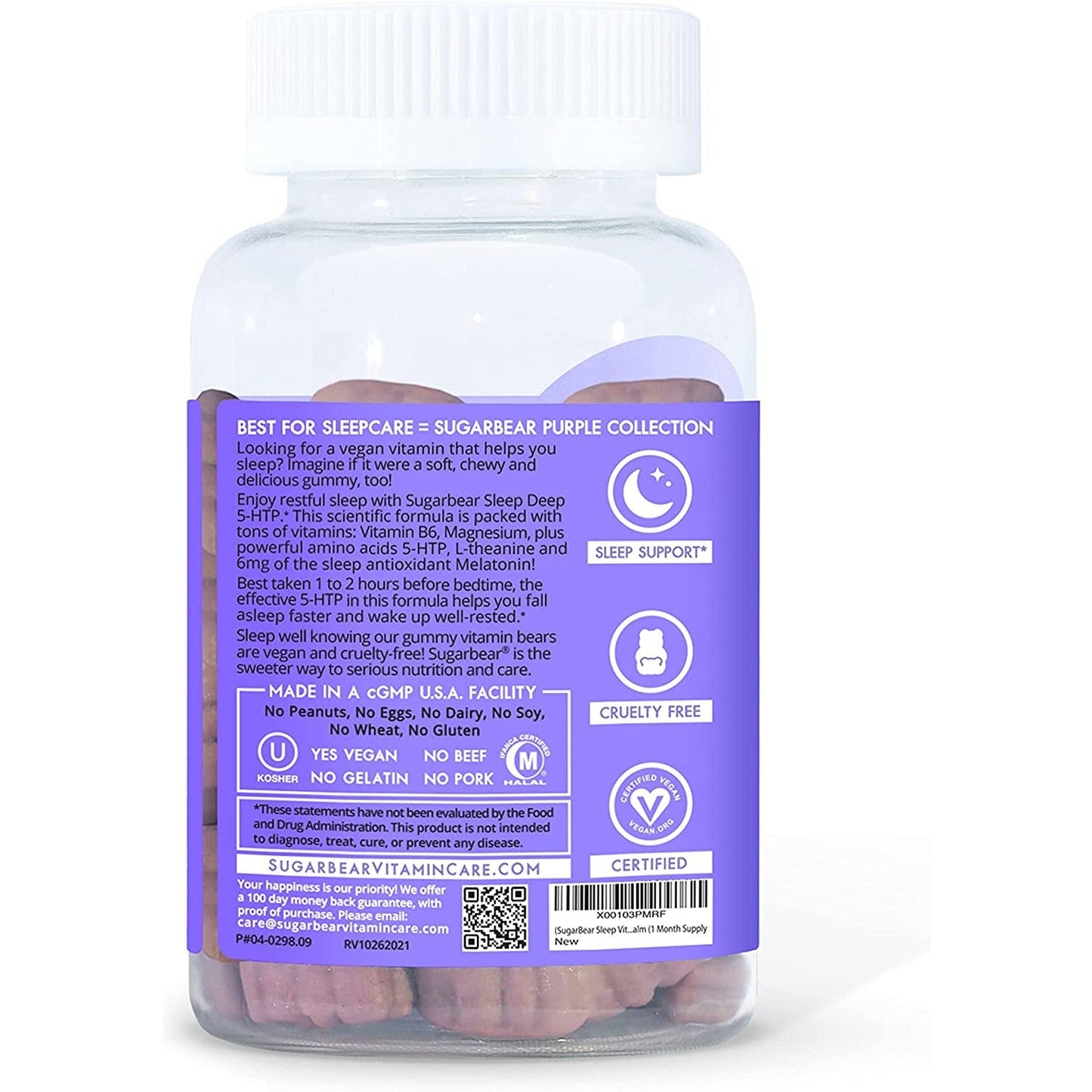 Sugarbear - Sleep Deep 5‑HTP Vitamin Gummies | 60 Gummies - Medaid International