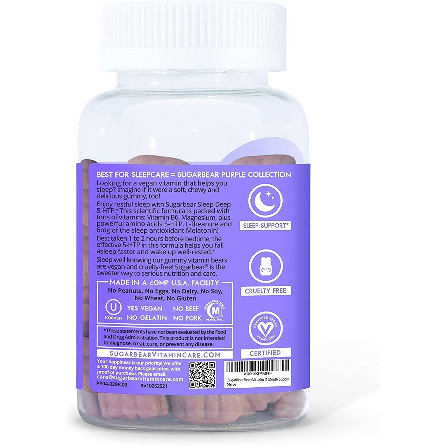 Sugarbear - Sleep Deep 5‑HTP Vitamin Gummies | 60 Gummies - Medaid International